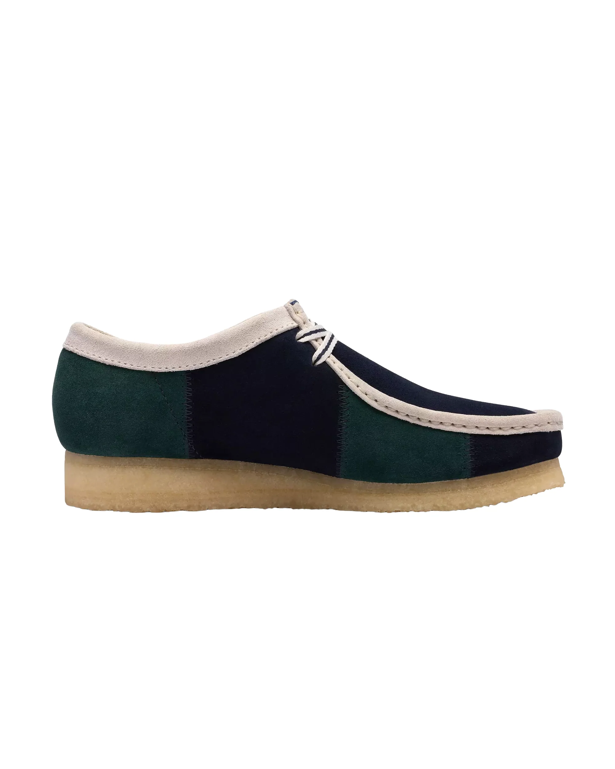 Clarks Wallabee - Blue/Green Stripe - Image 2