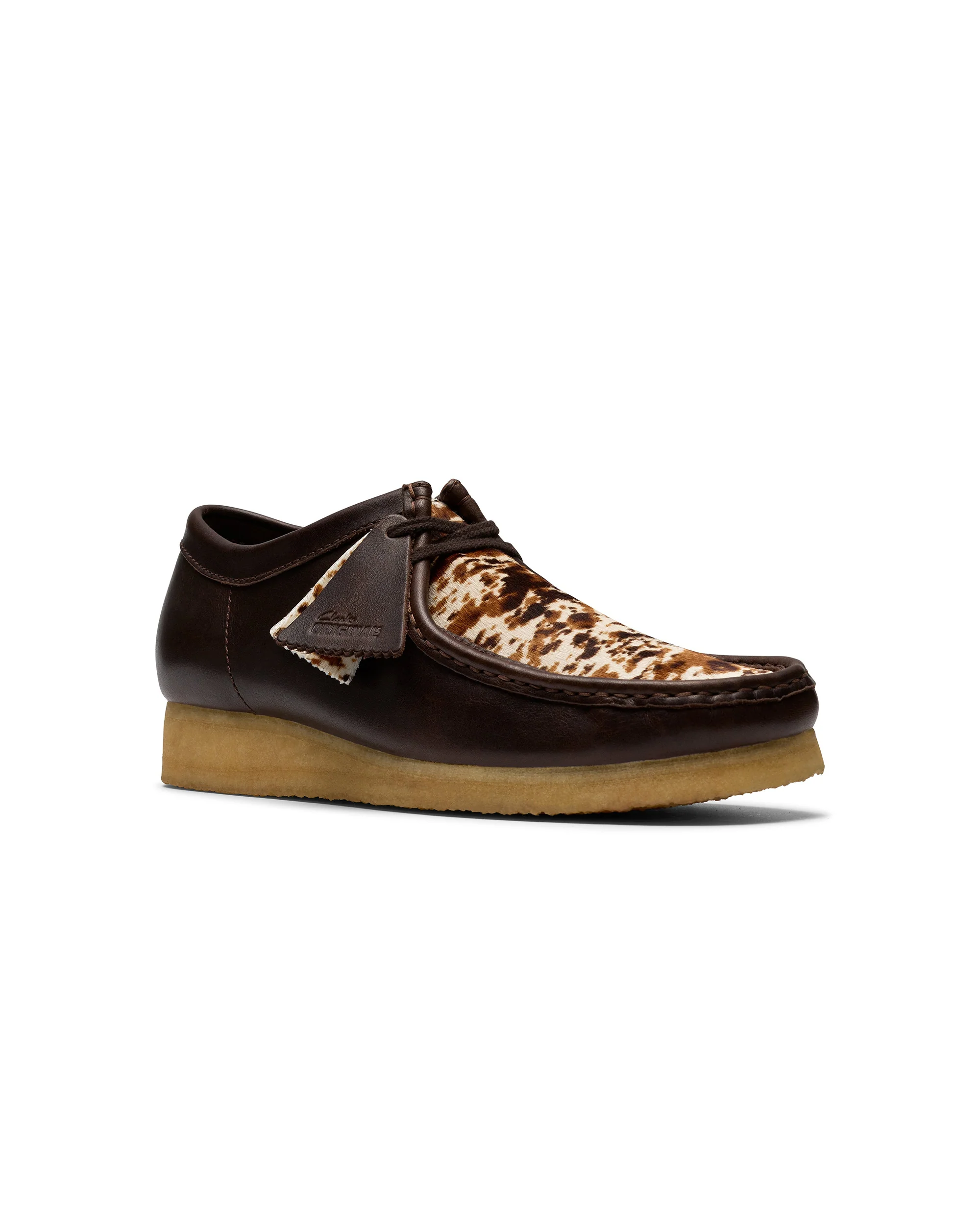 CLARKS WALLABEE HAIR ON PACK - BROWN - Image 3