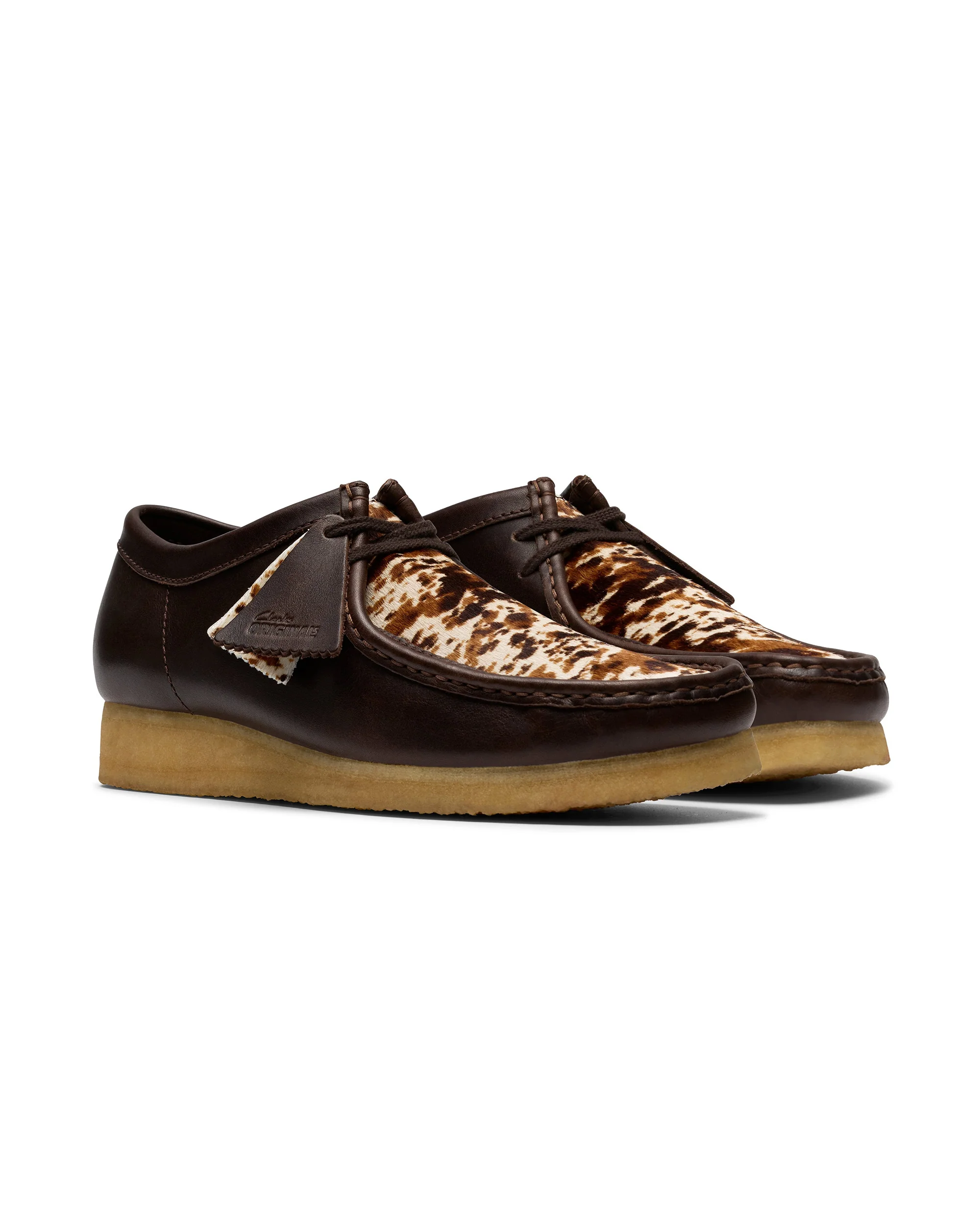 CLARKS WALLABEE HAIR ON PACK - BROWN - Image 4
