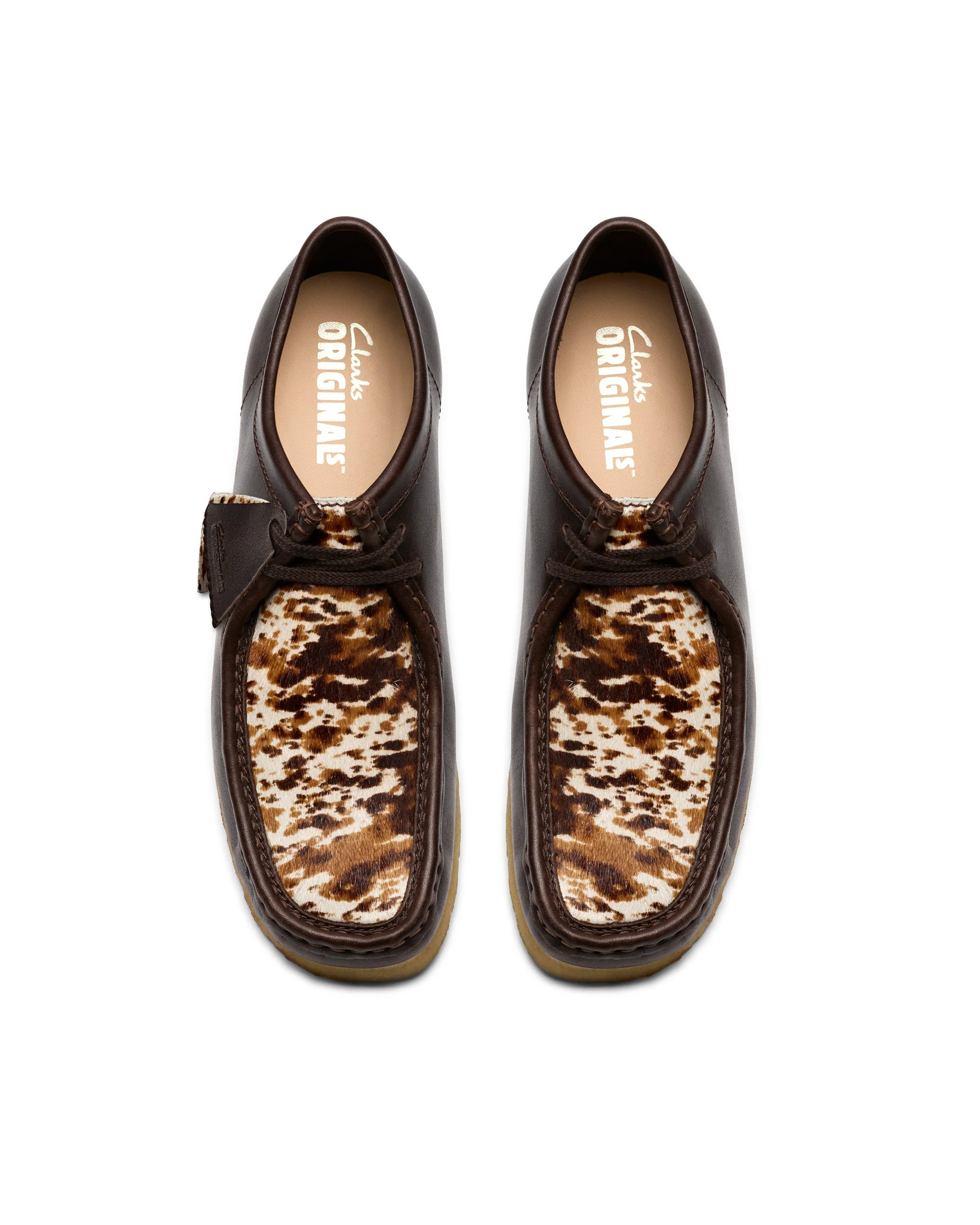 CLARKS WALLABEE HAIR ON PACK - BROWN - Image 5