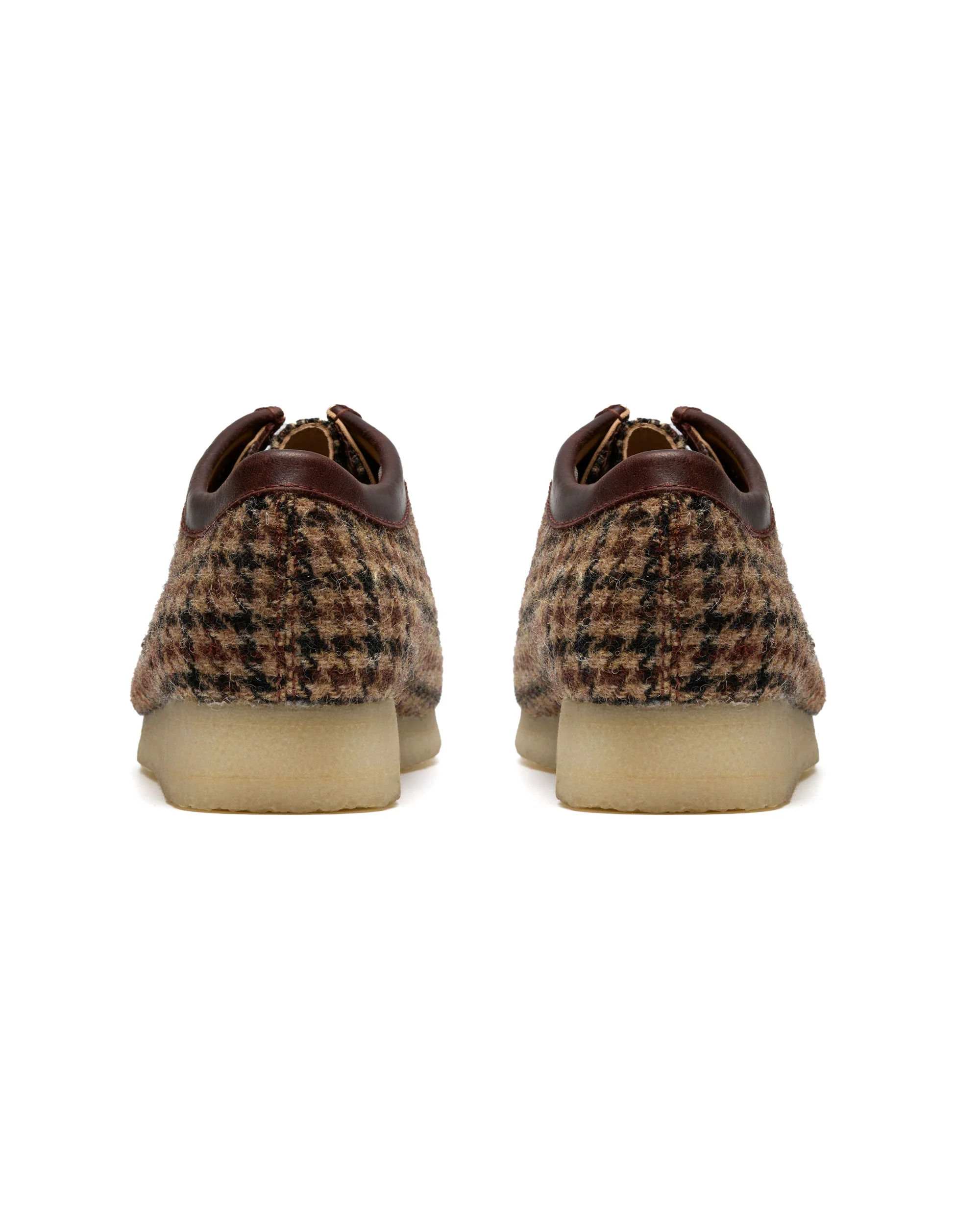 CLARKS WALLABEE HARRIS TWEED PACK - BROWN - Image 6