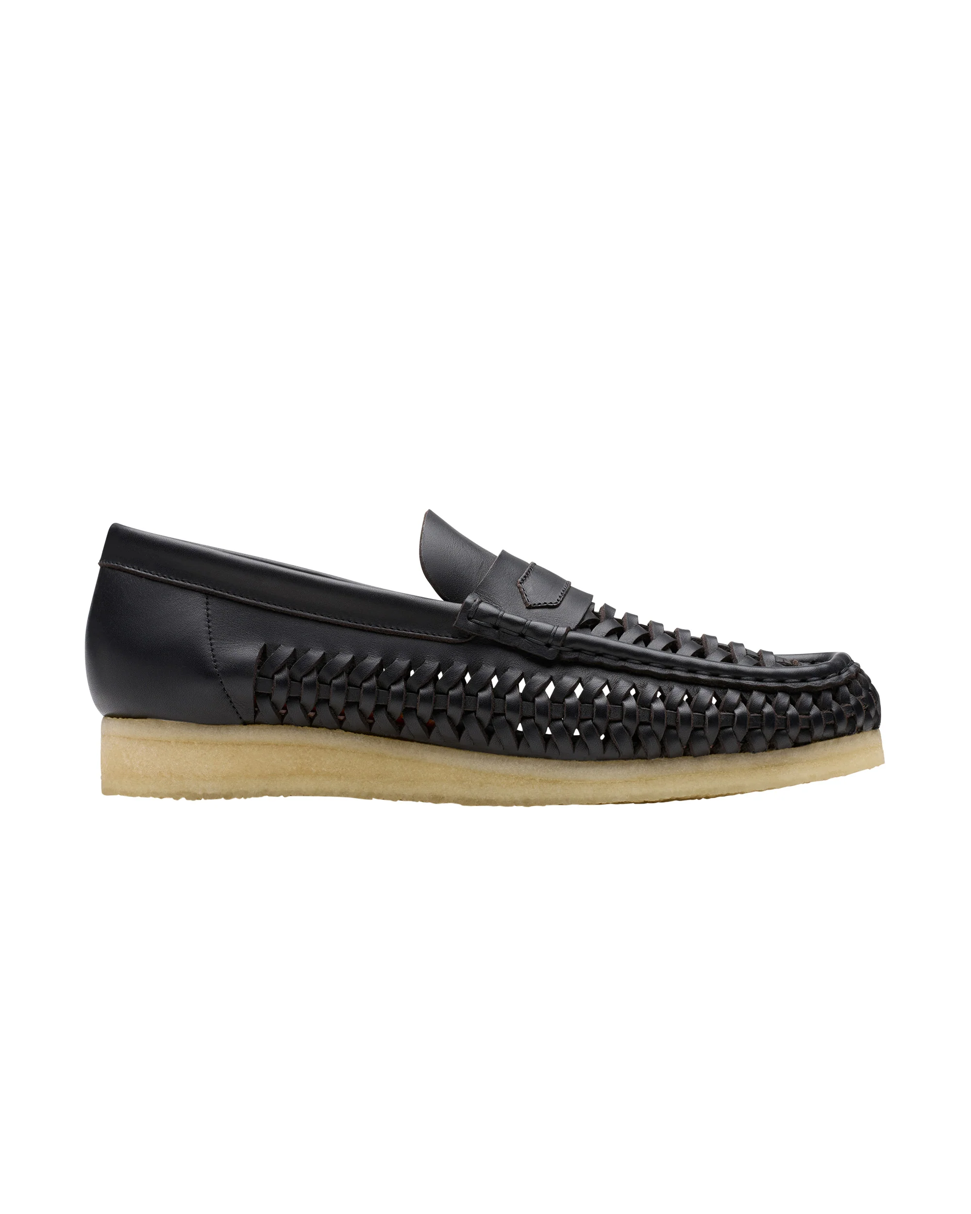 Clarks Wallabee Penny Weave - Black