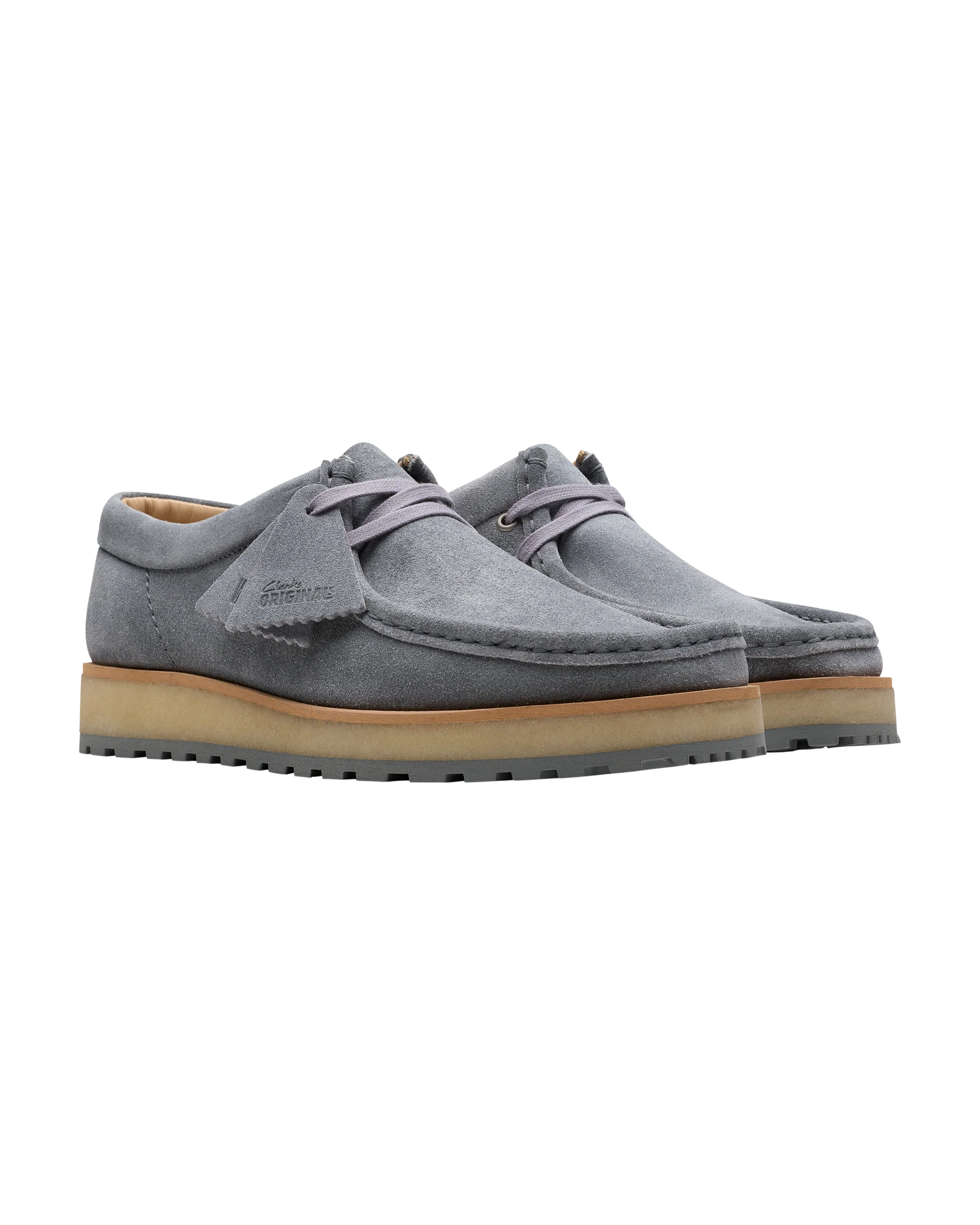 Clarks Wallabee Scout Lo - Grey - Image 2