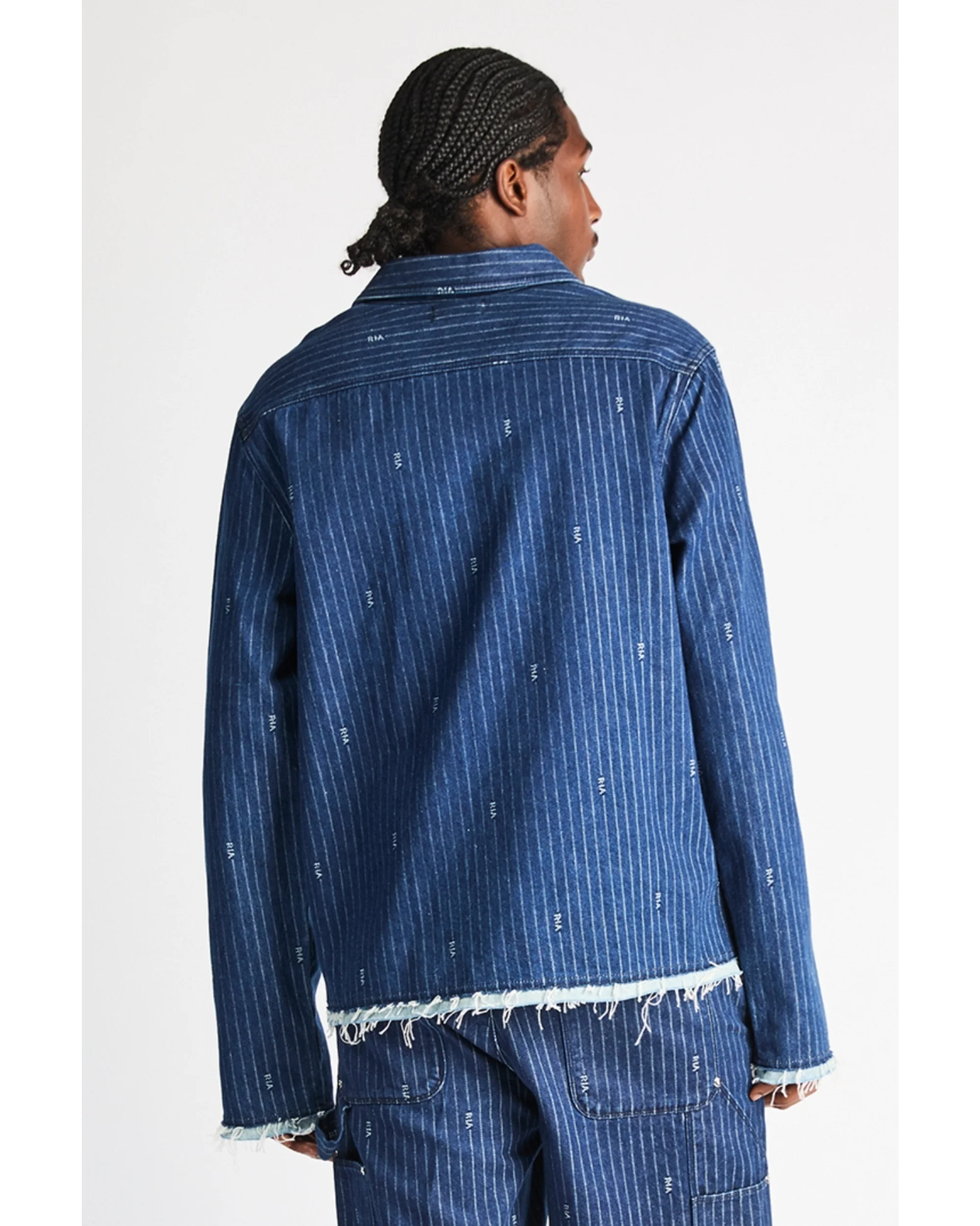 CLEO SHIRT | BLUE PINSTRIPE RTA - Image 4