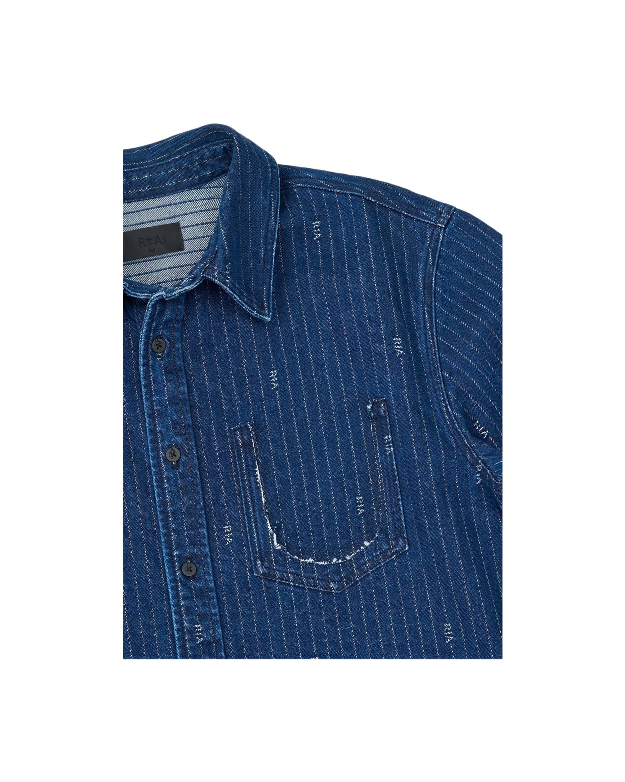 CLEO SHIRT | BLUE PINSTRIPE RTA - Image 6