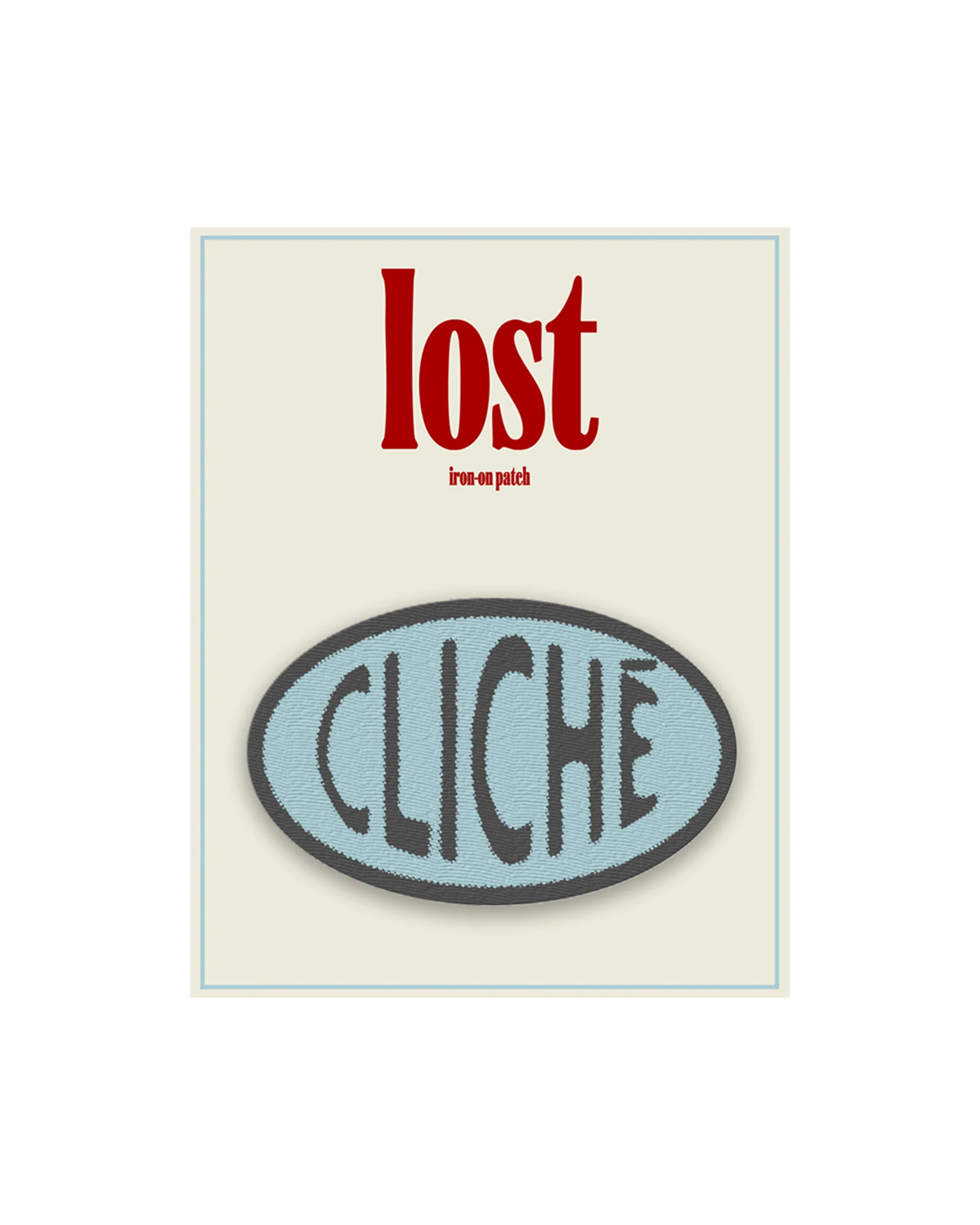 cliché iron-on patch