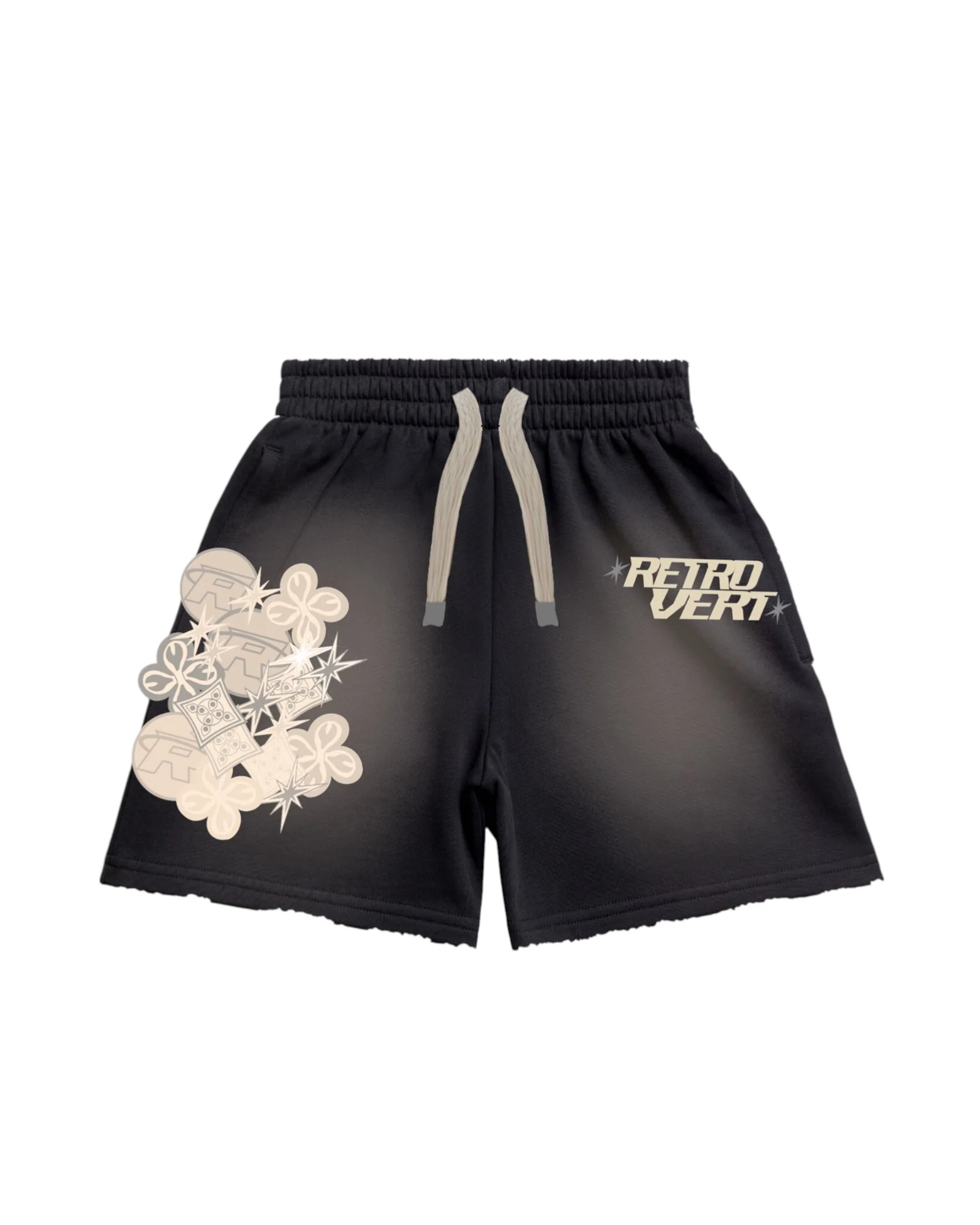 Cluster Patch Shorts Black