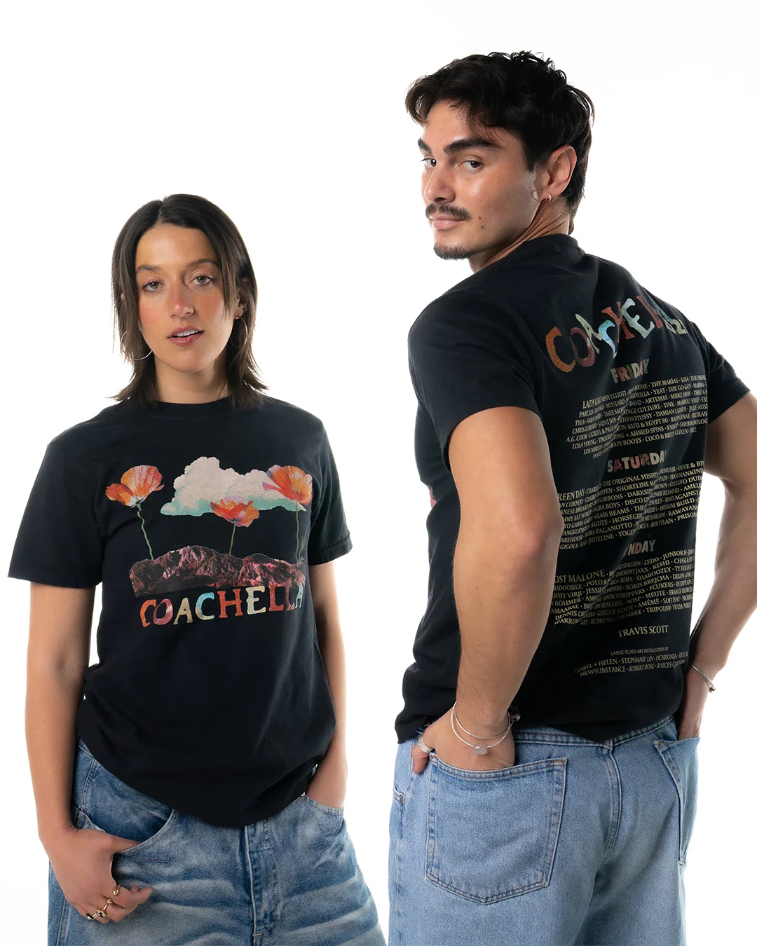 Coachella Poppies 2025 Lineup Tee - Image 8