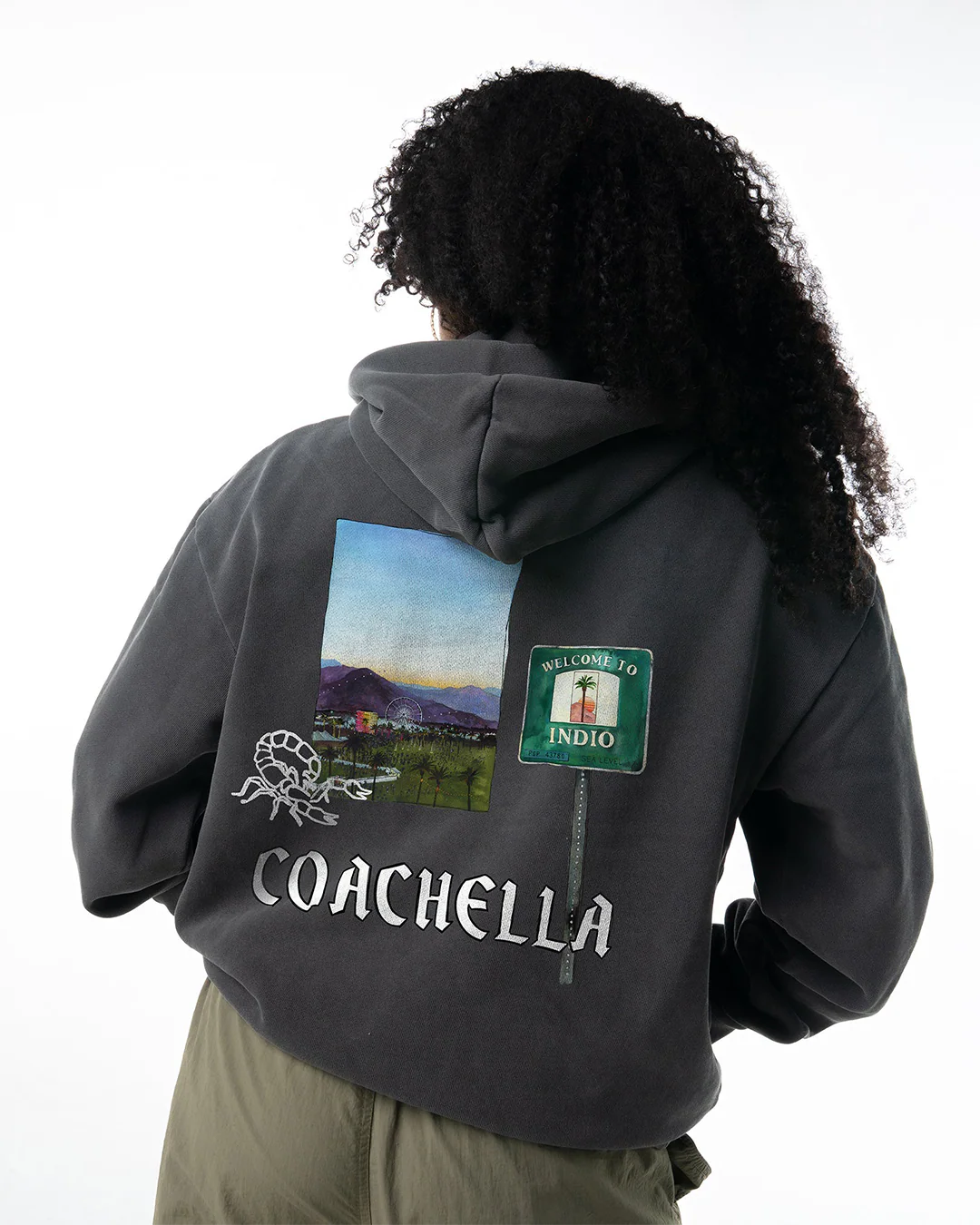 Coachella Valley Watercolors Hoodie - Image 5