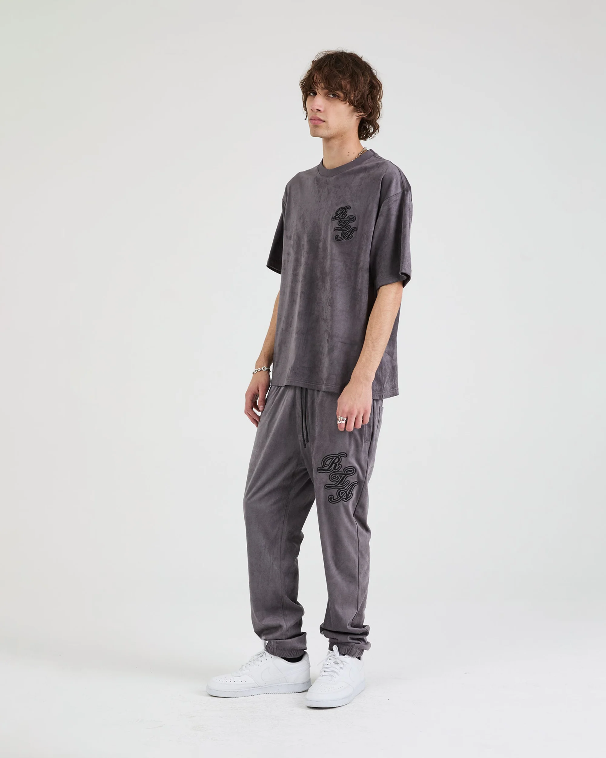 COLIN OVERSIZED SHORT SLEEVE TEE | STONE SCRIPT LOGO - Image 8