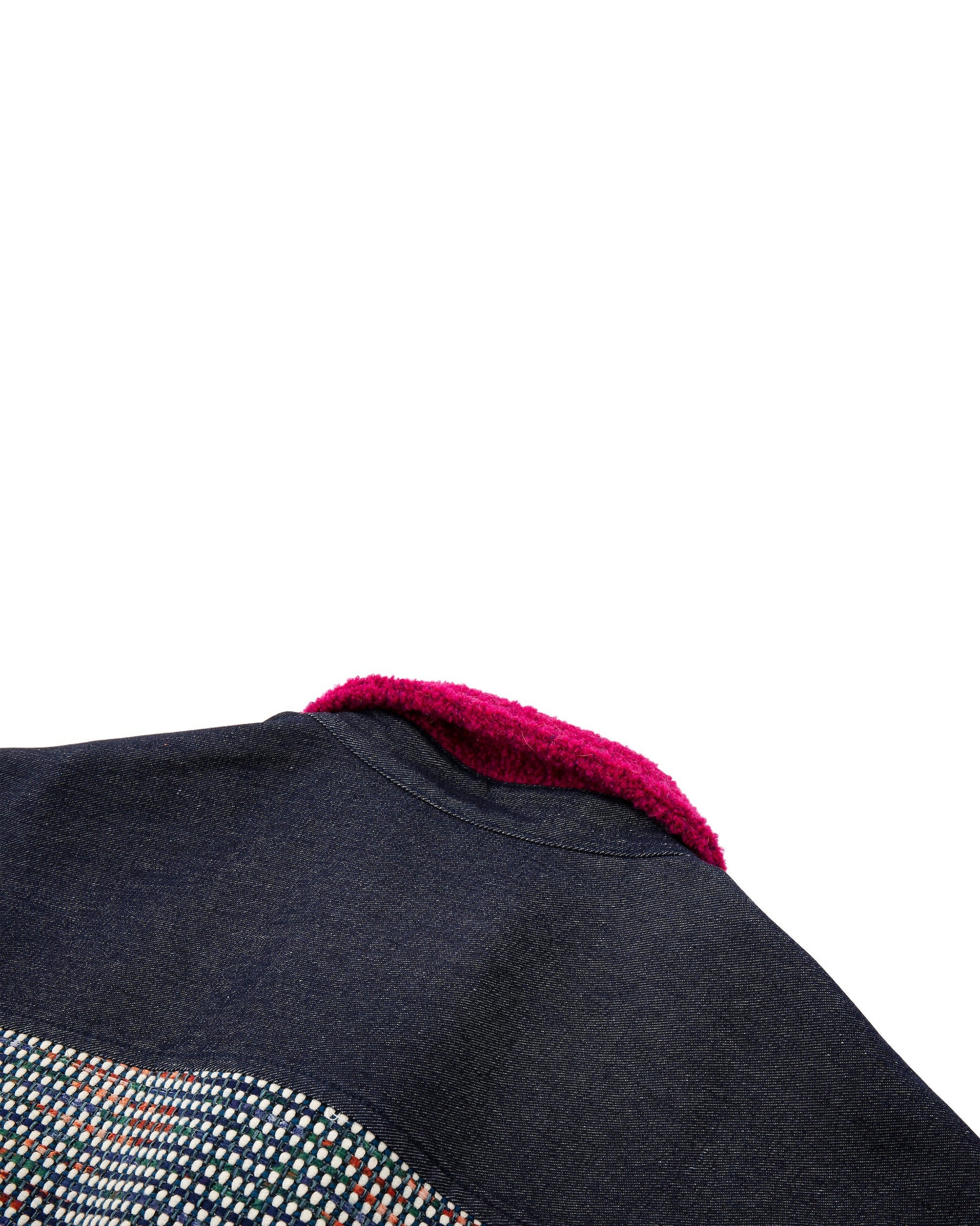 Color-Block Pocket Shirt – Magenta, Green & Mustard - Image 14