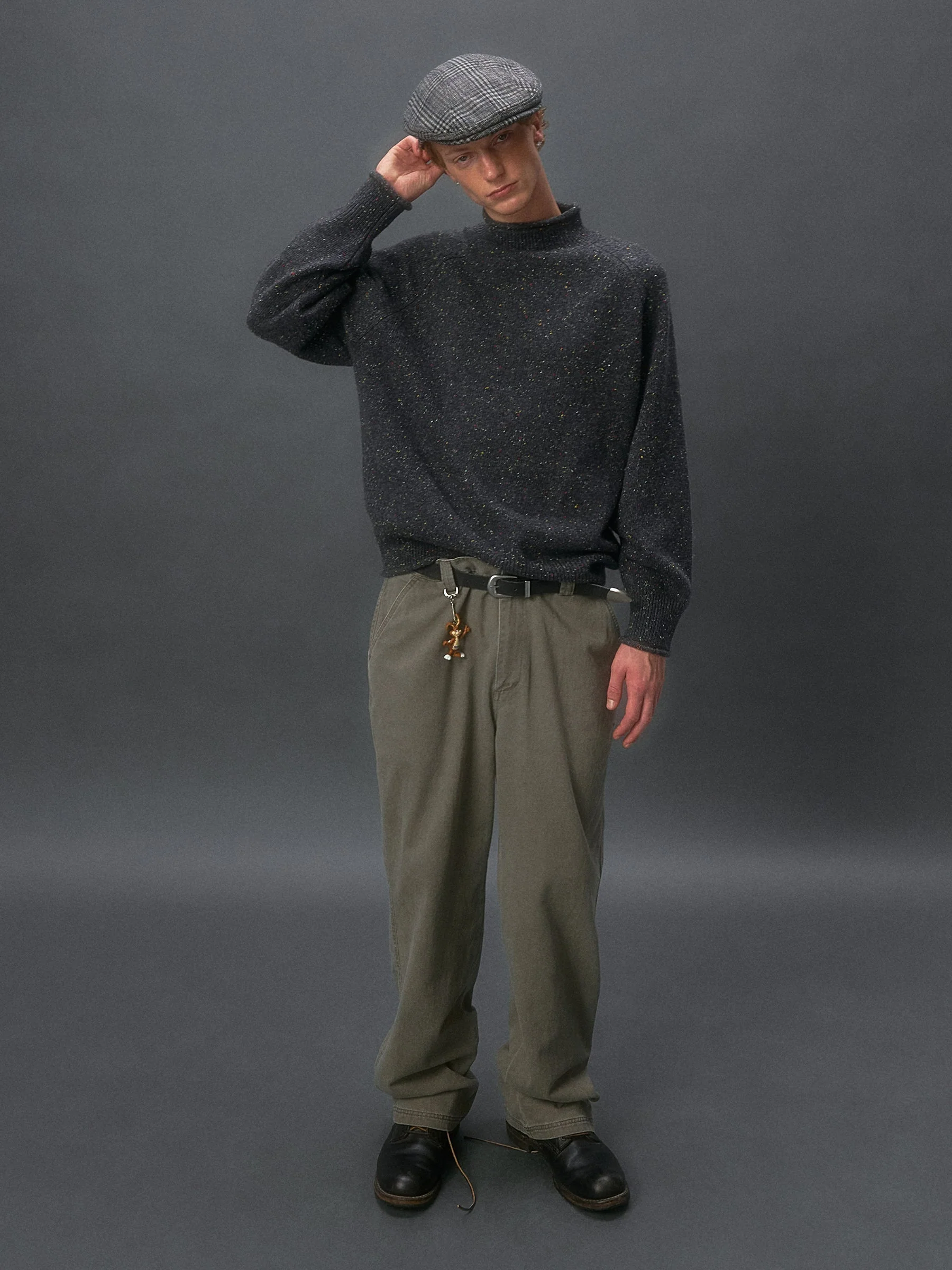 Colorful Speckled Mock-Neck Sweater - Image 4