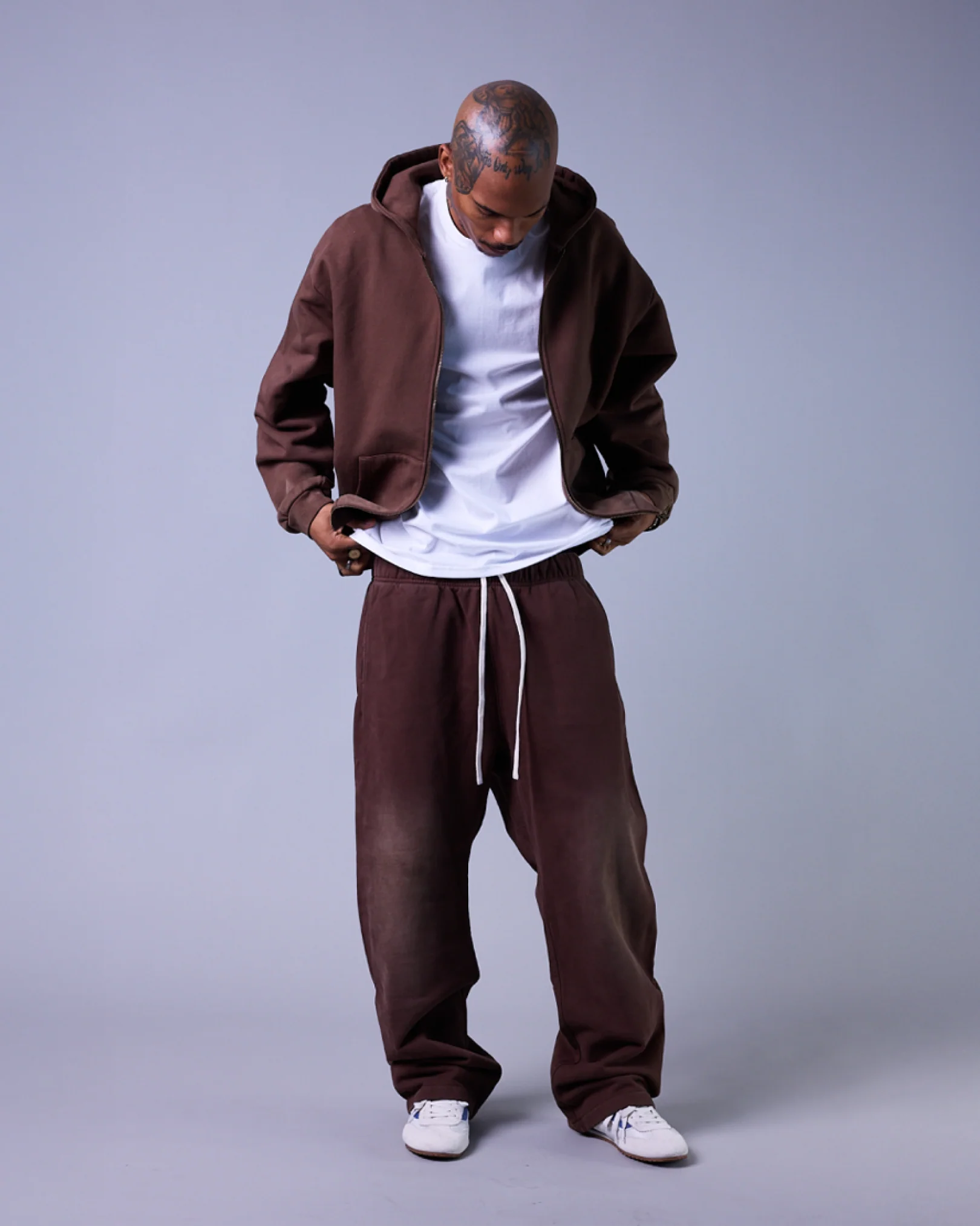 Complex Core Zip Hoodie (Washed Brown) - Image 5