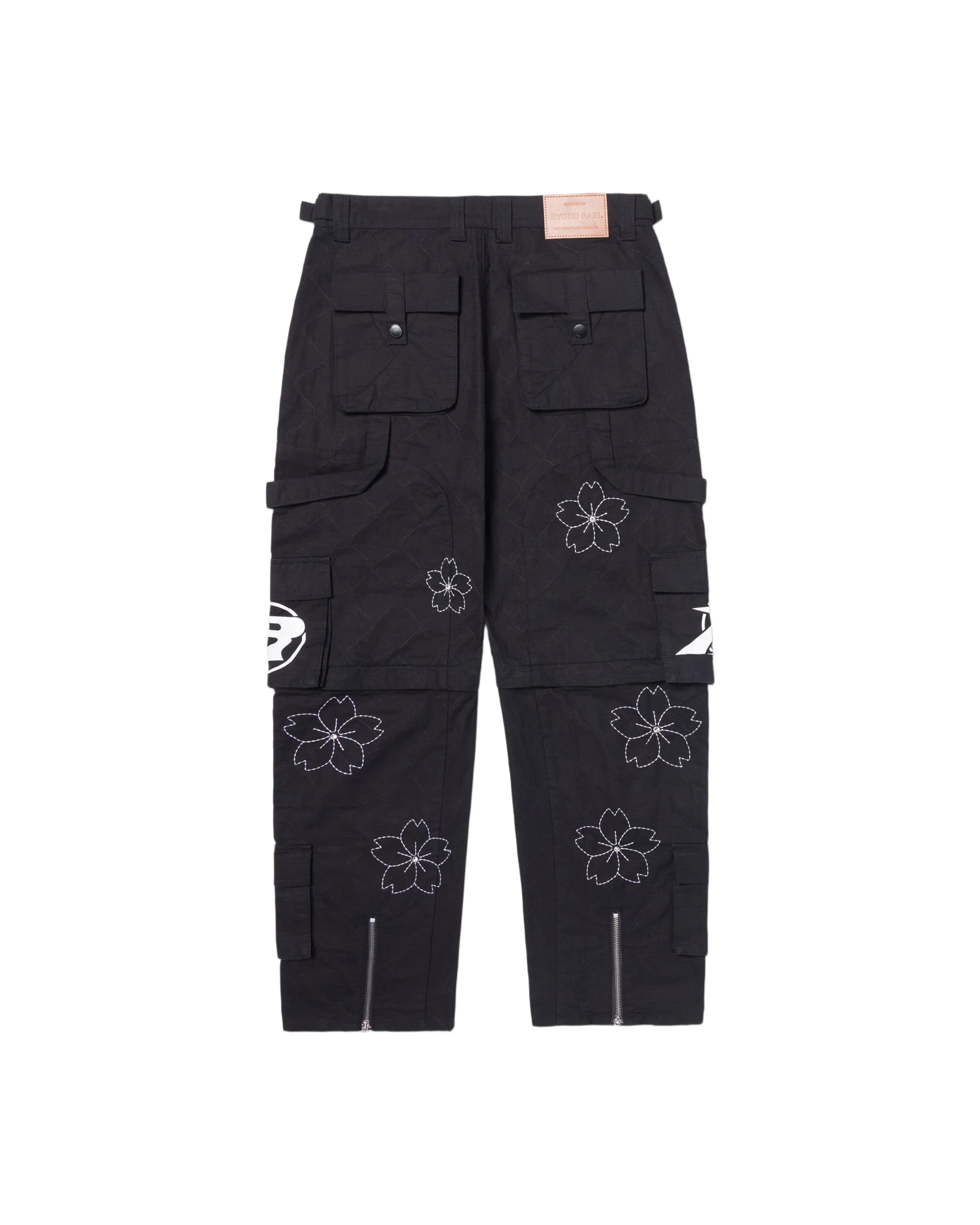 CONVERTIBLE CARGO PANTS- BLACK - Image 3