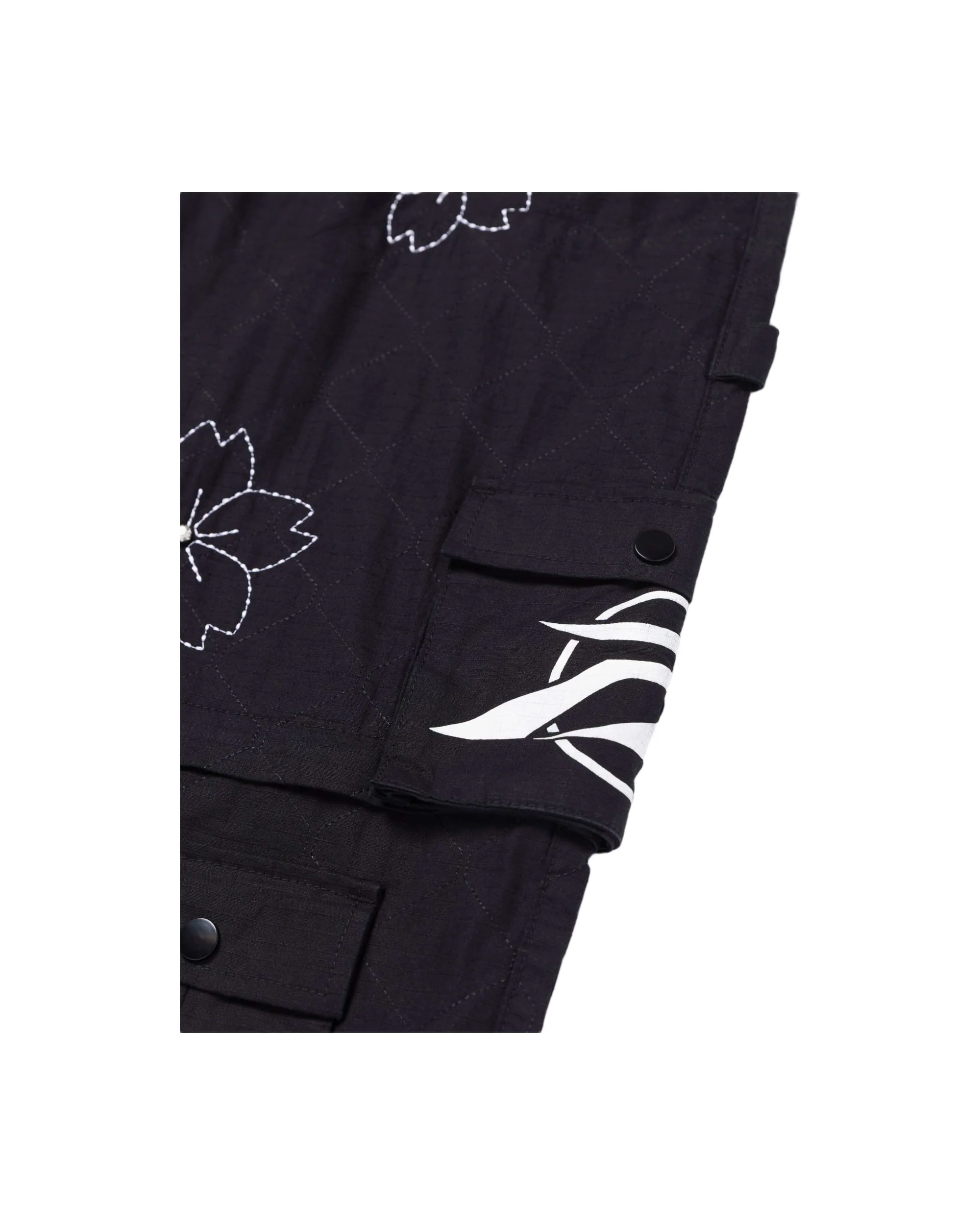 CONVERTIBLE CARGO PANTS- BLACK - Image 4