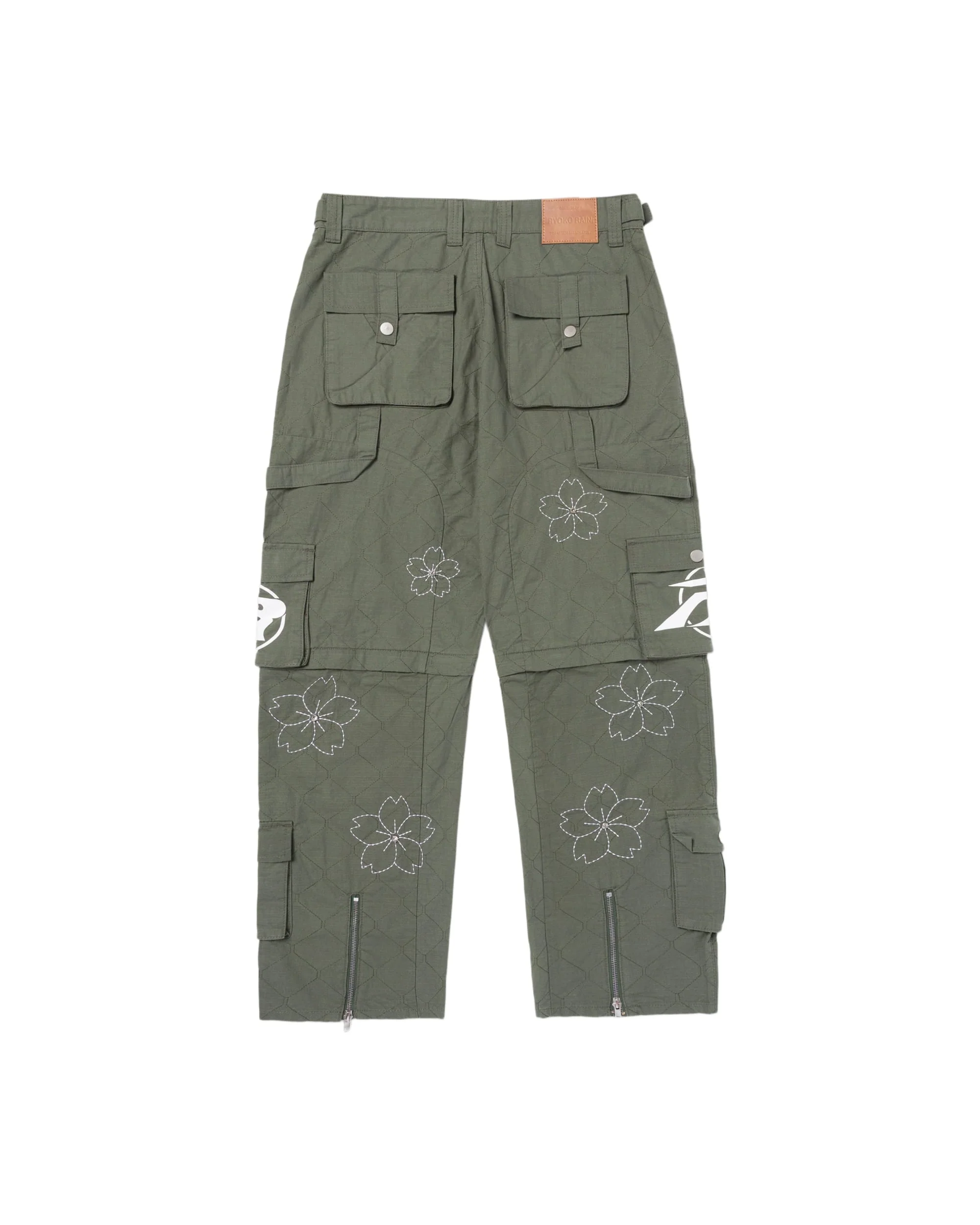 CONVERTIBLE CARGO PANTS- GREEN - Image 5