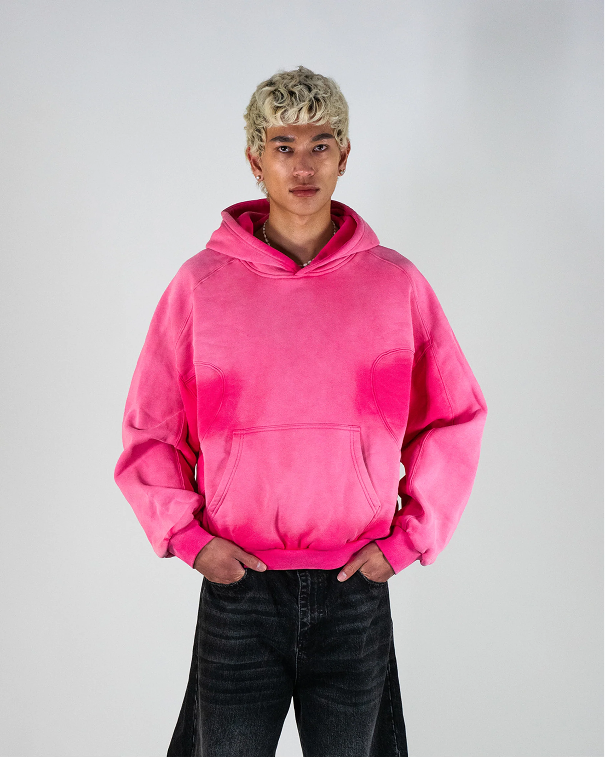 Coral Pink hoodie - Image 2