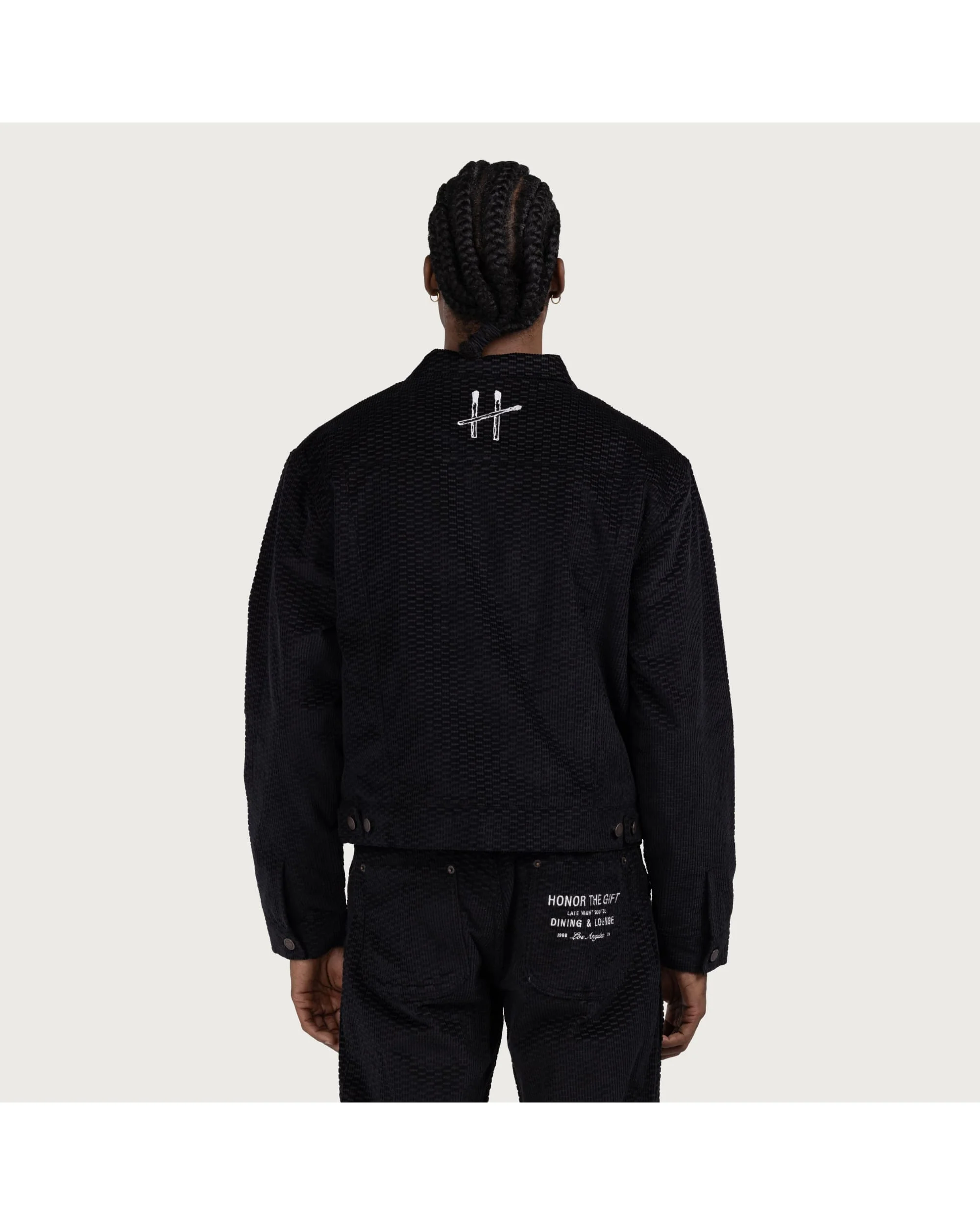 Cord Jacket - Black - Image 2