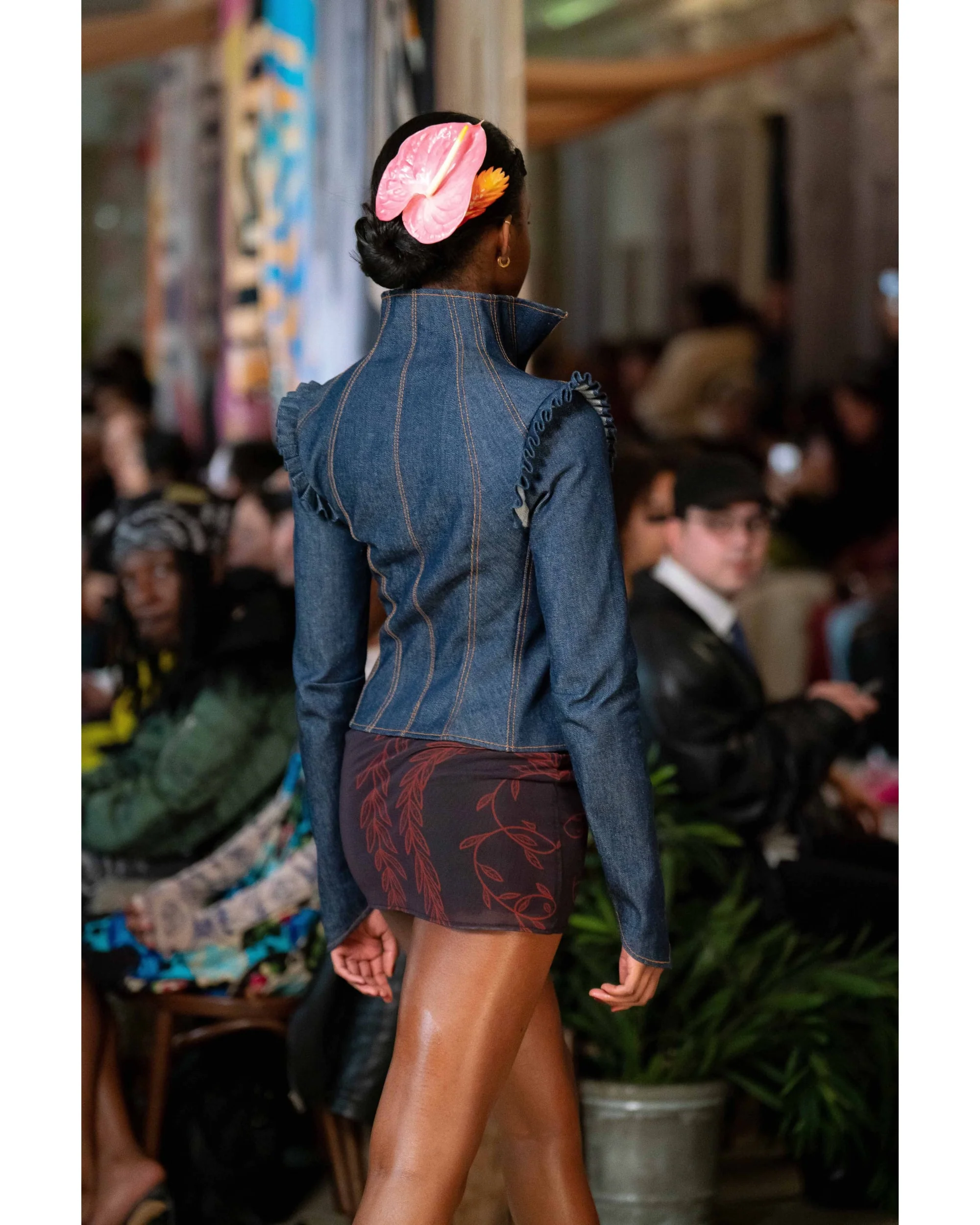 Corset Denim Jacket - Pre Order - Image 3