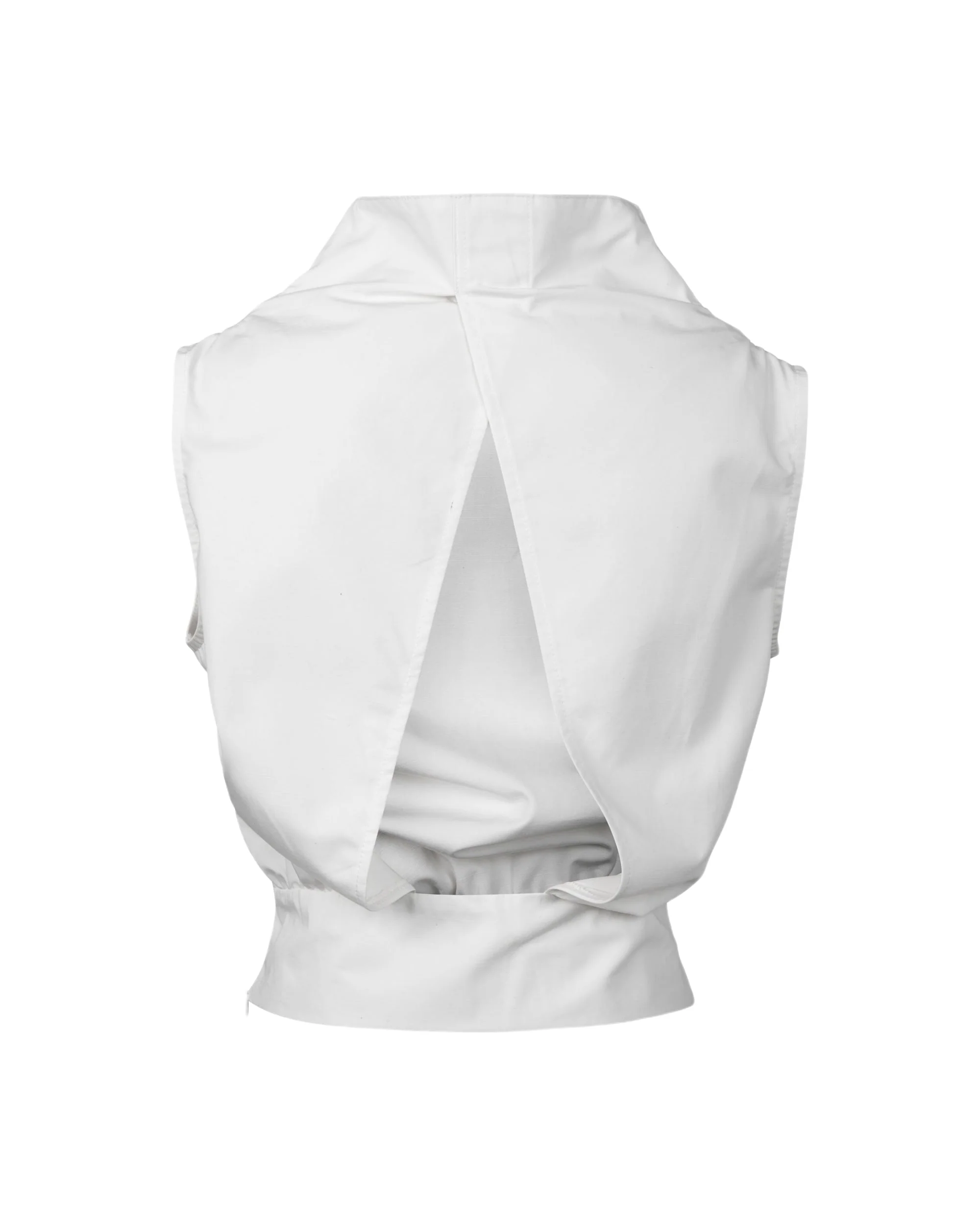 COWL TURTLENECK TANK - WHITE - Image 3