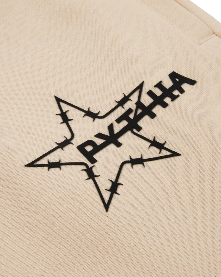 CREAM PATCHED TERRY SWEATS - Image 4