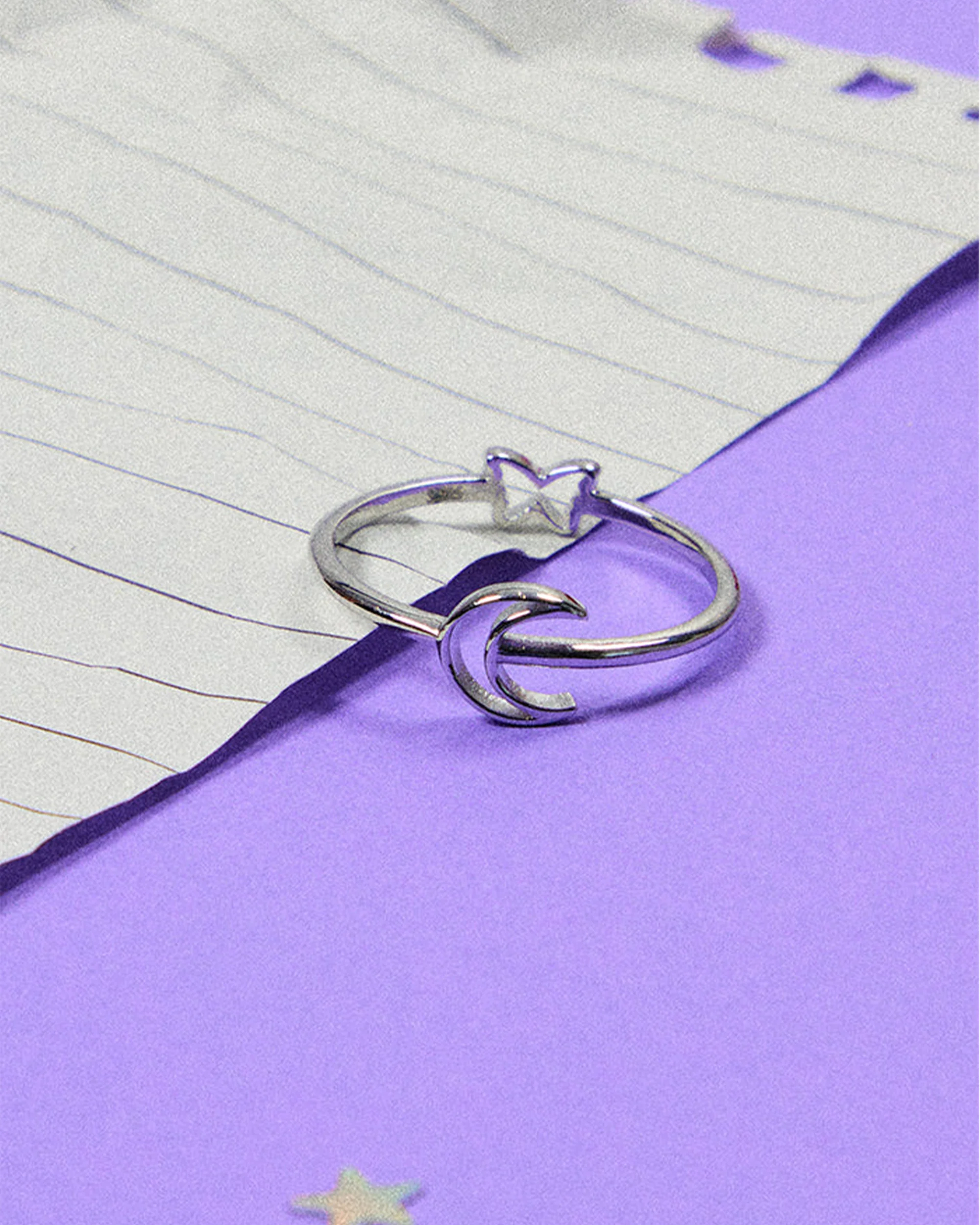 crescent moon ring - Image 2