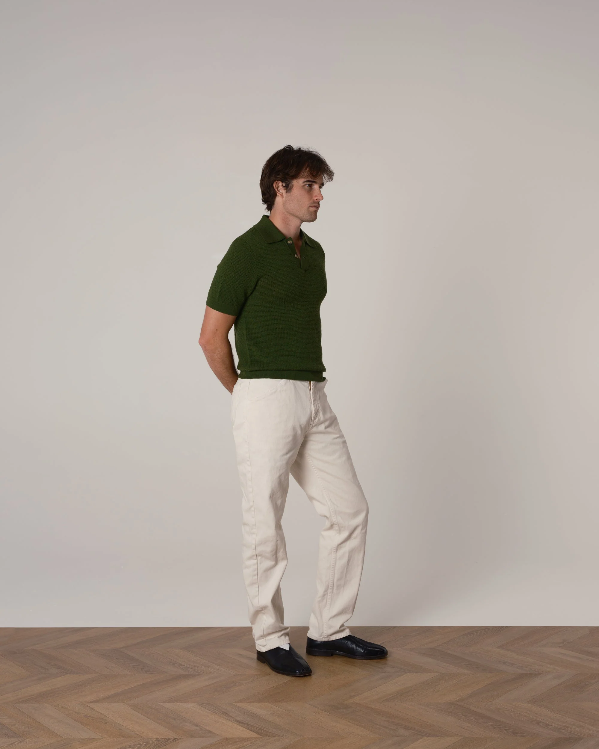 Crochet Knit Polo - Image 4