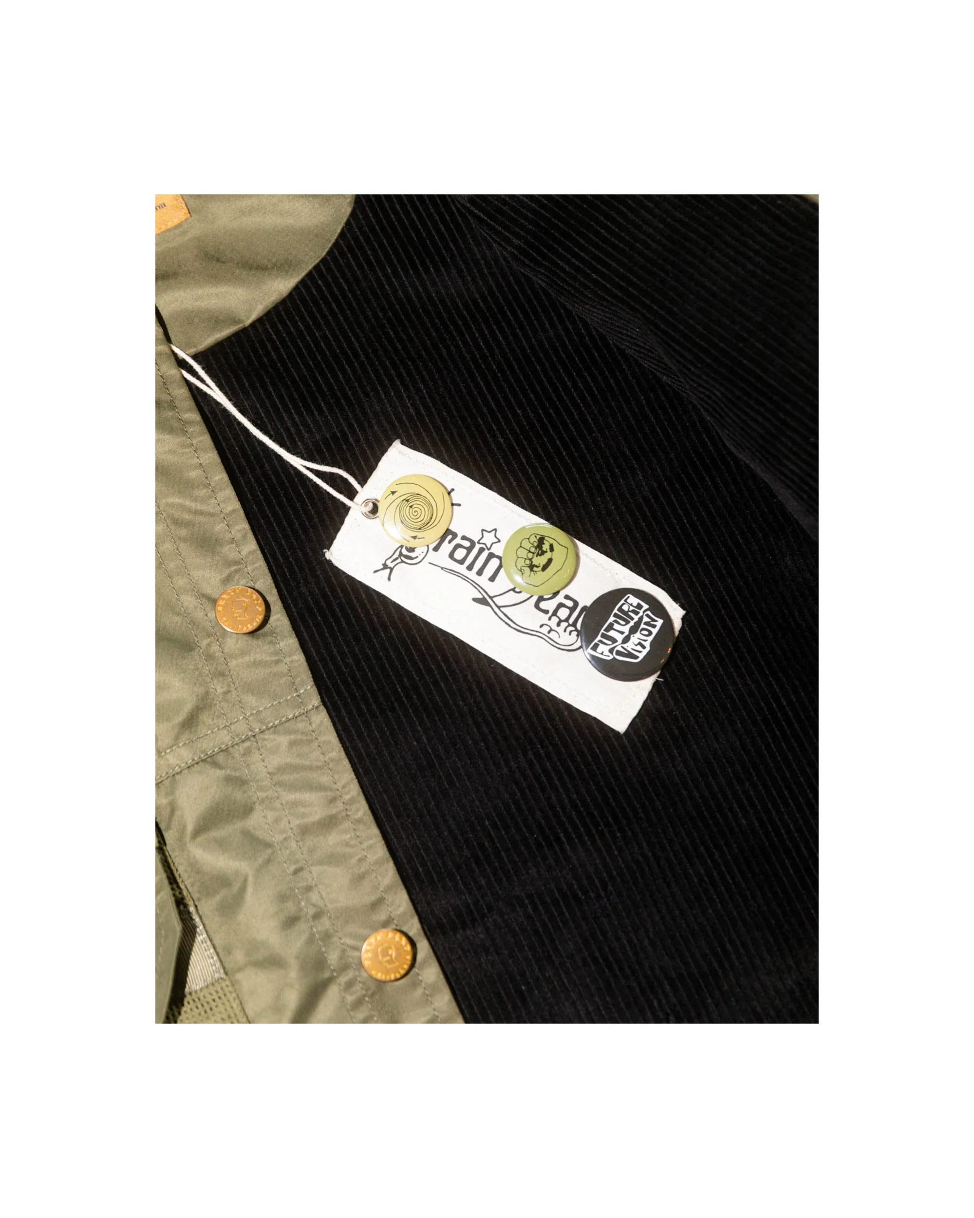 Cropped Chore Jacket - Green - Image 6