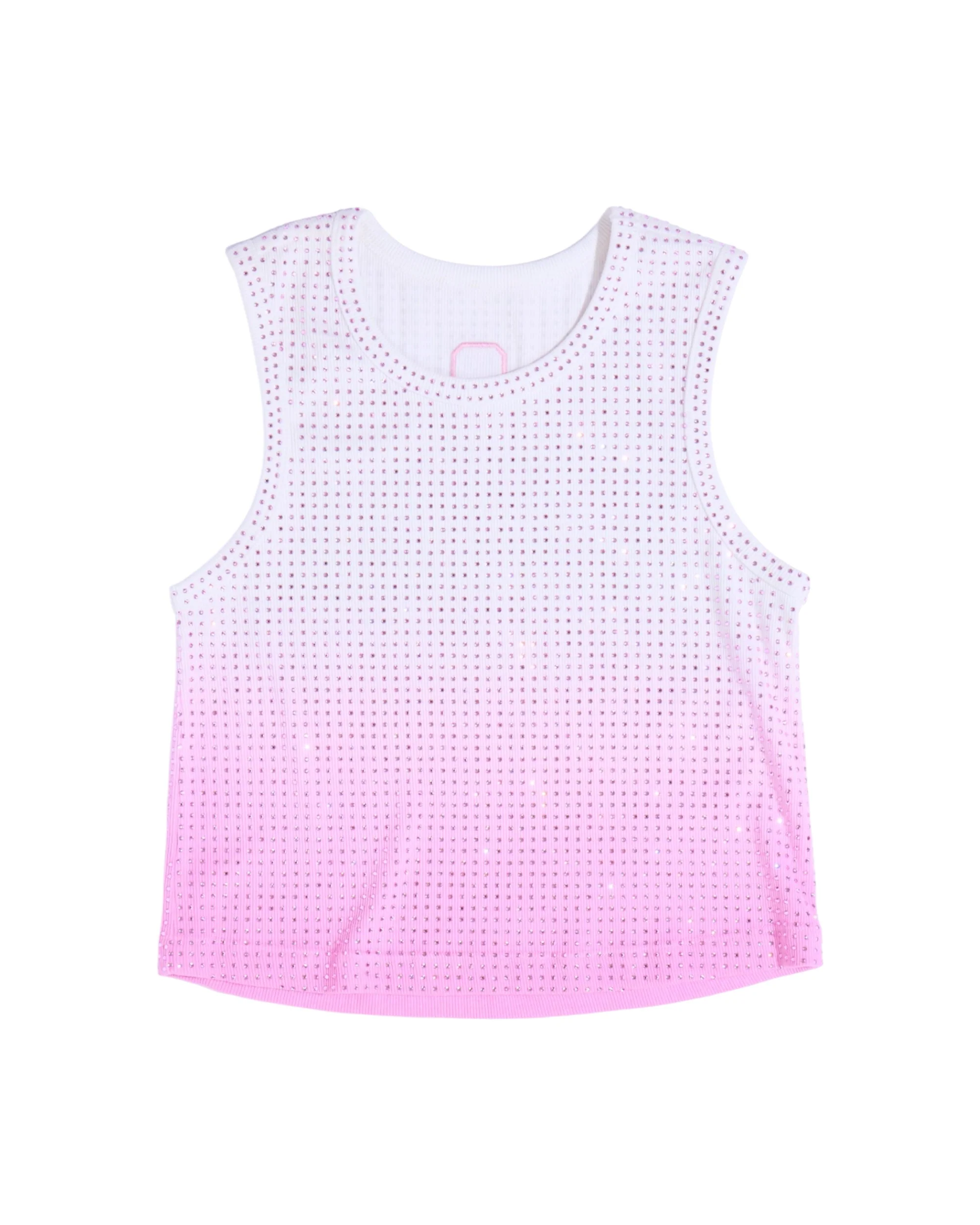 Cropped Stardust Pink Diamond Tank