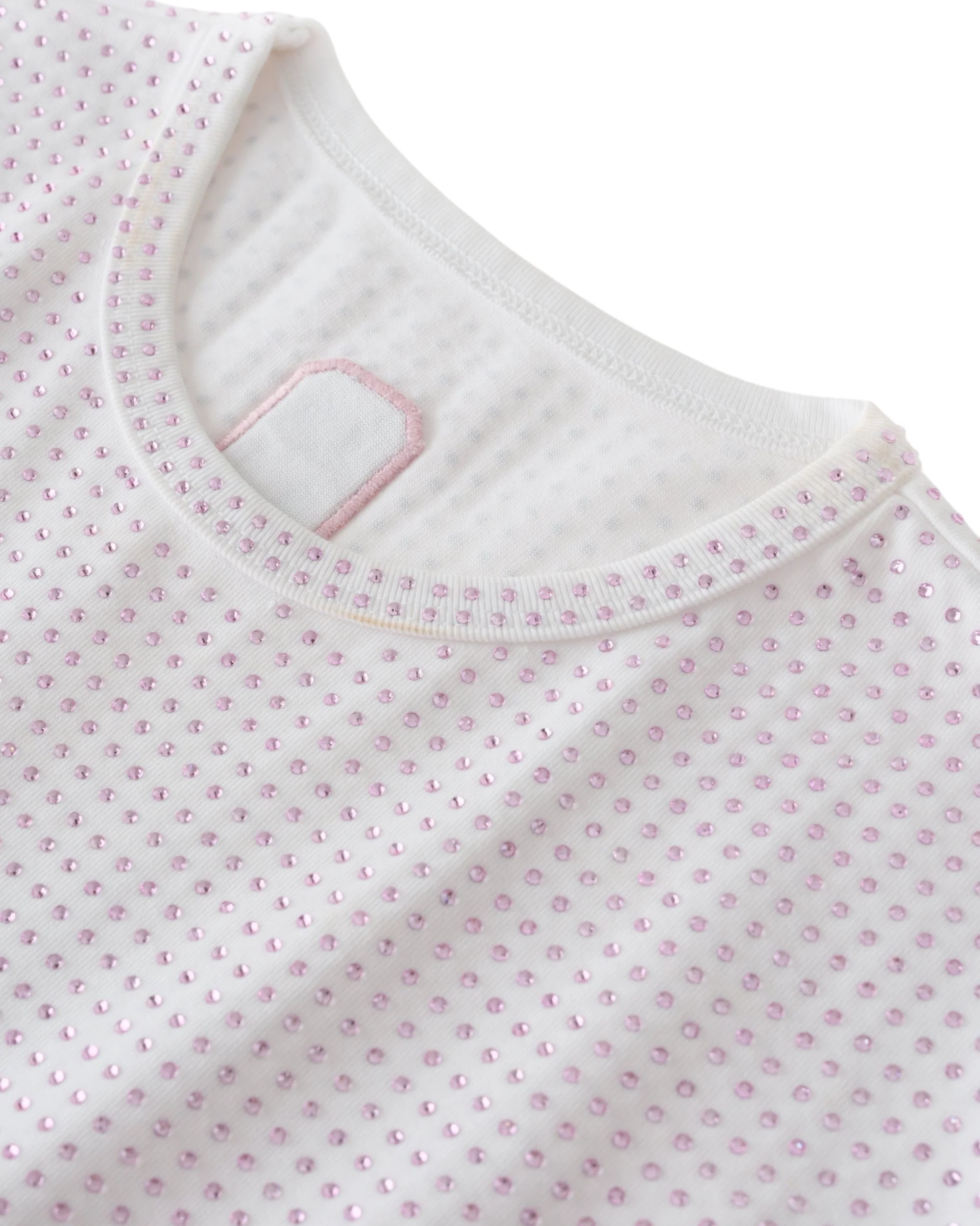 Cropped Stardust Pink Diamond Tee - Image 3