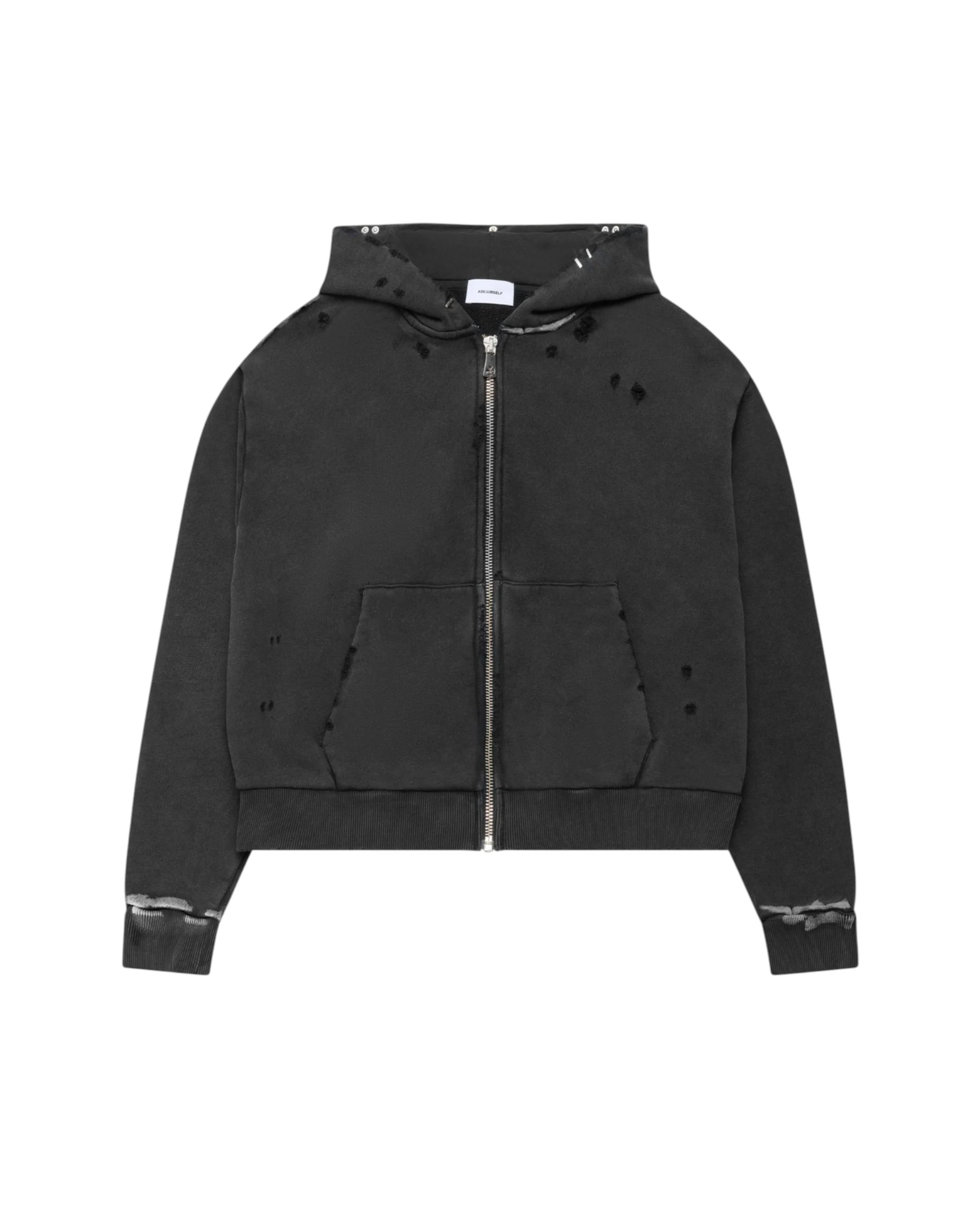 CROPPED VINTAGE ZIP HOODIE