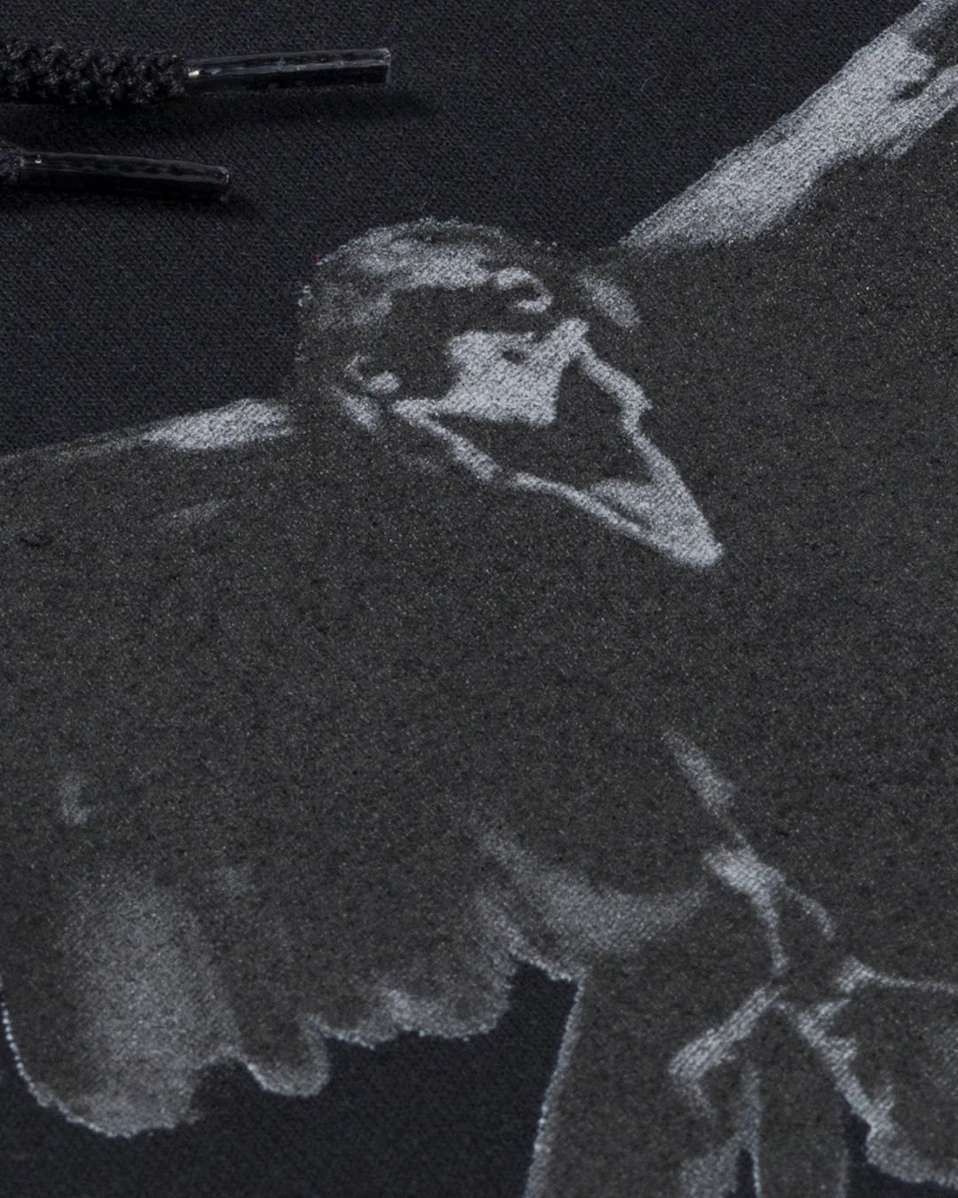 CROW HOODIE (BLACK) - Image 3