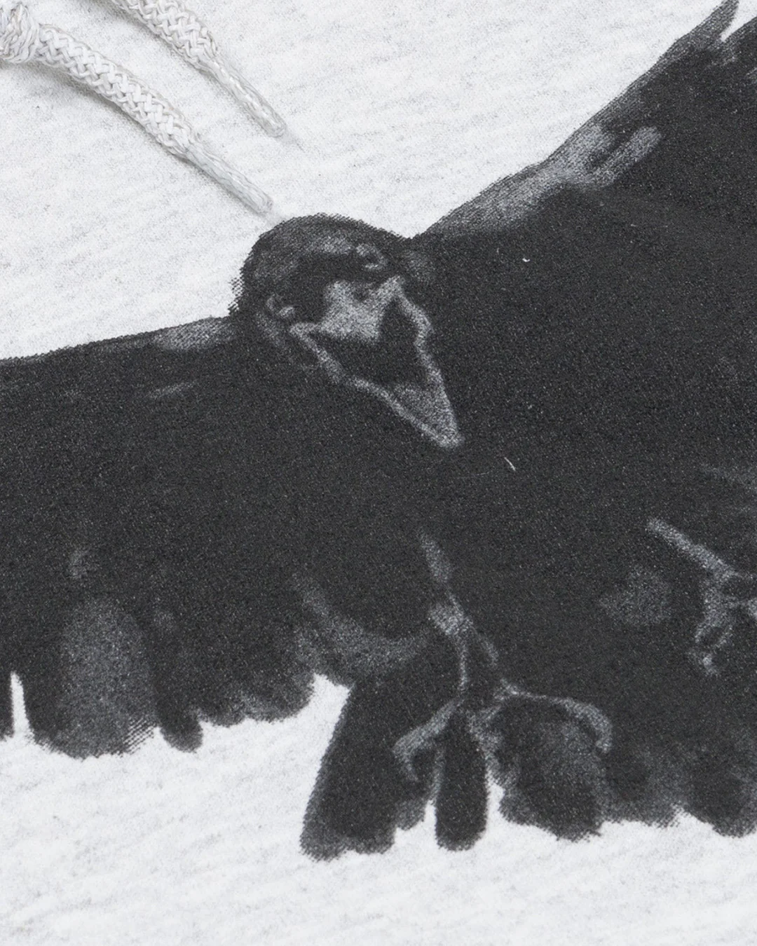 CROW HOODIE (GREY) - Image 3