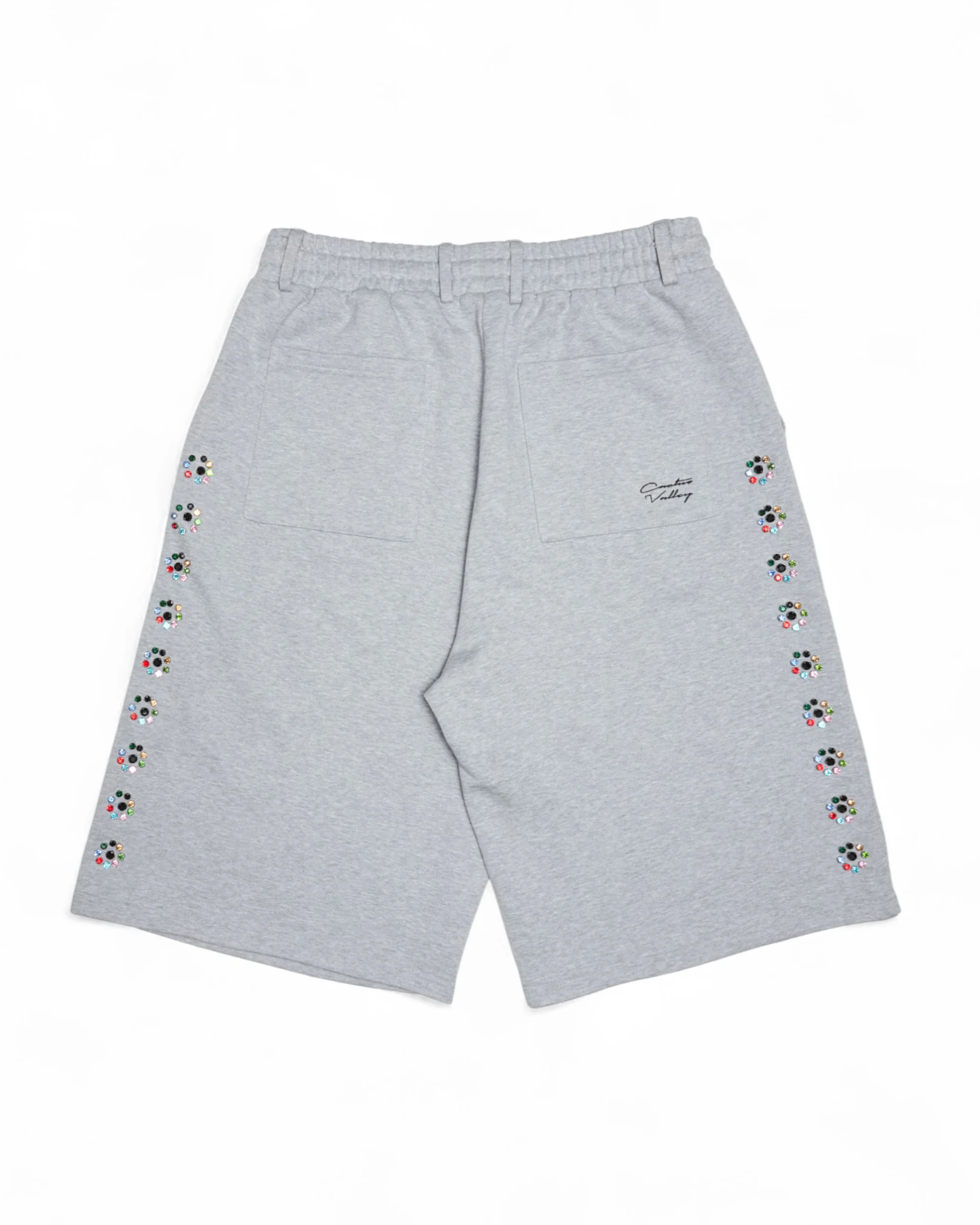 Crystal Blossom Sweat Shorts - Grey - Image 2