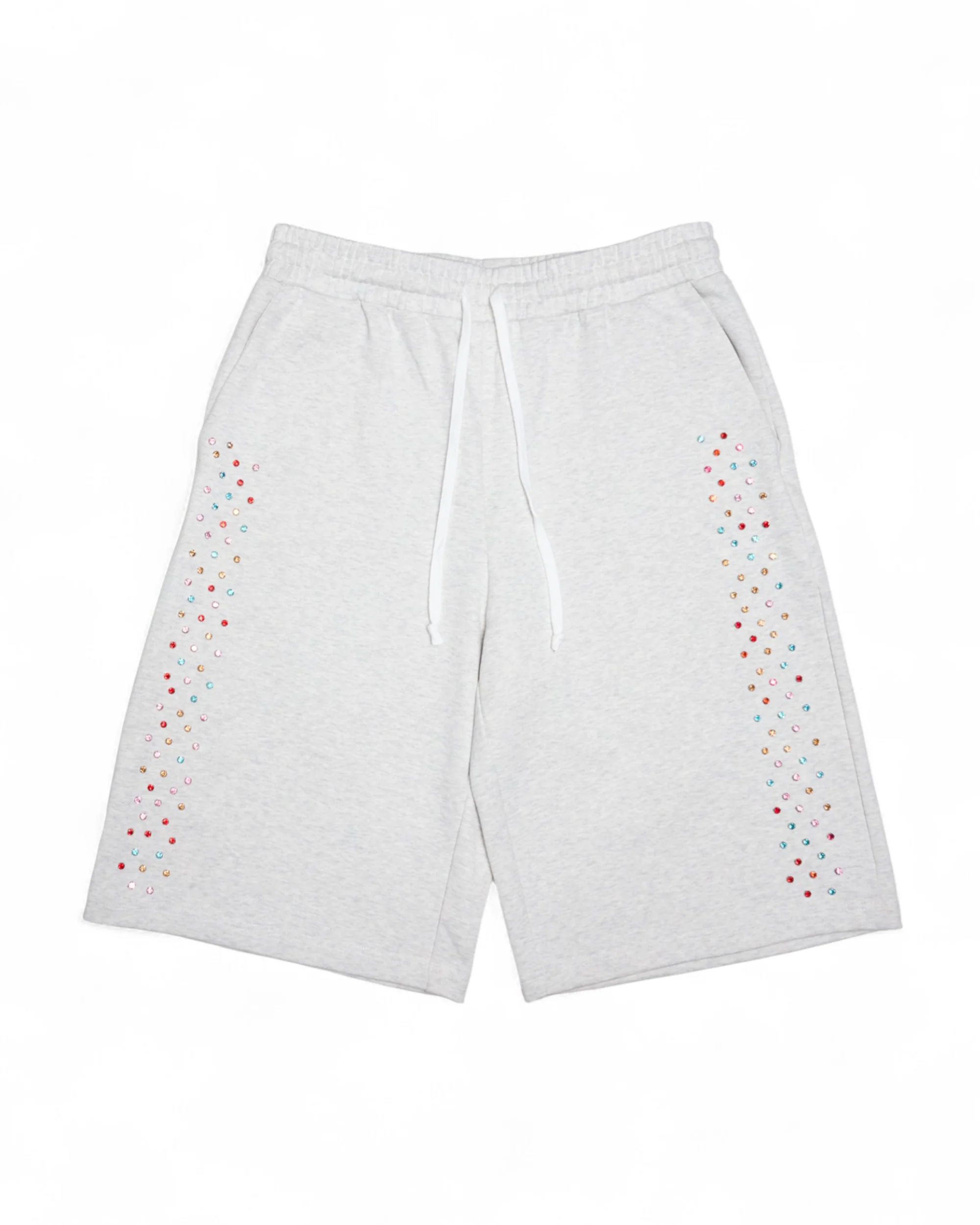 Crystal Cactus Sweat Shorts - Grey - Image 2