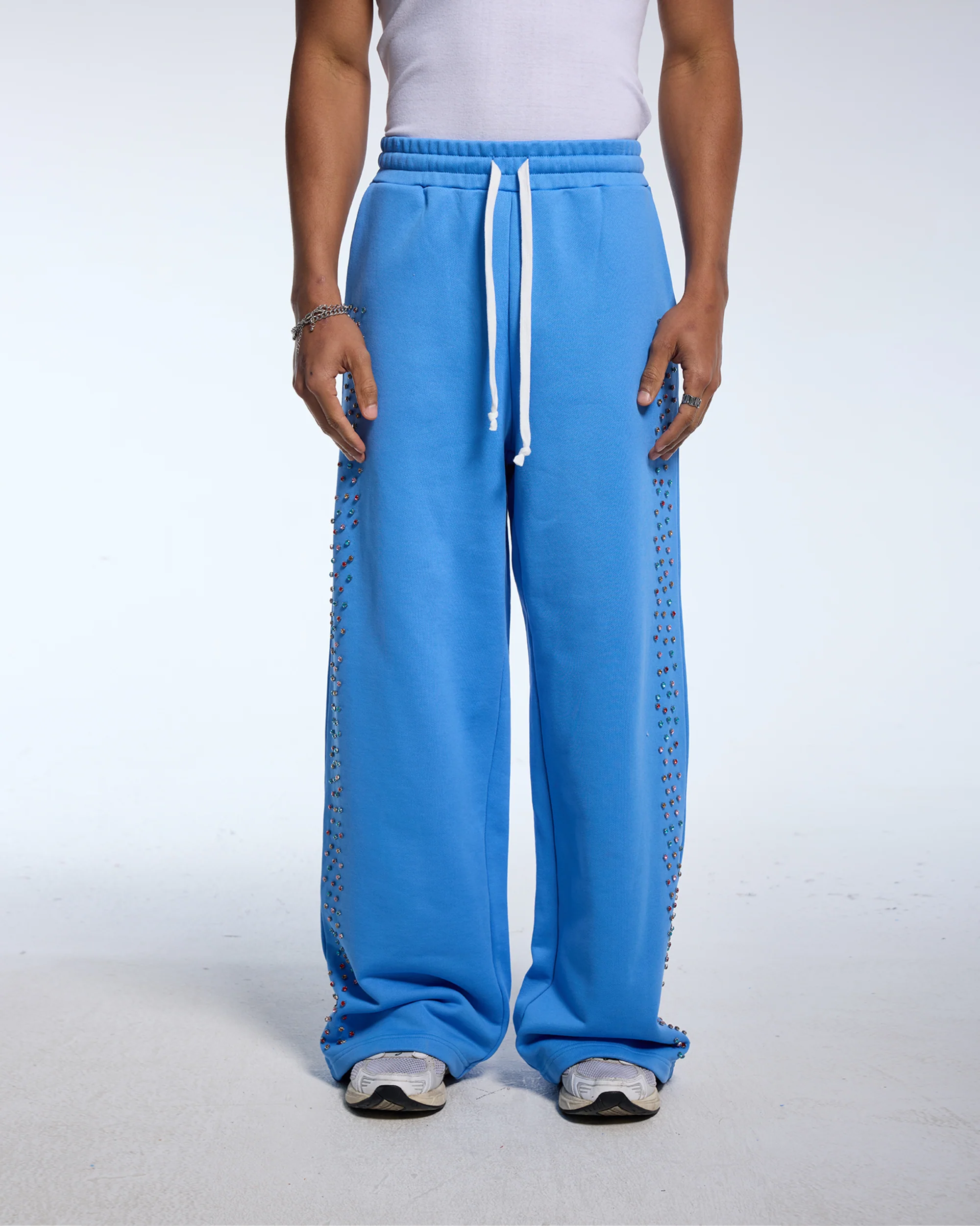 CRYSTAL CACTUS SWEATS - BABY BLUE - Image 2