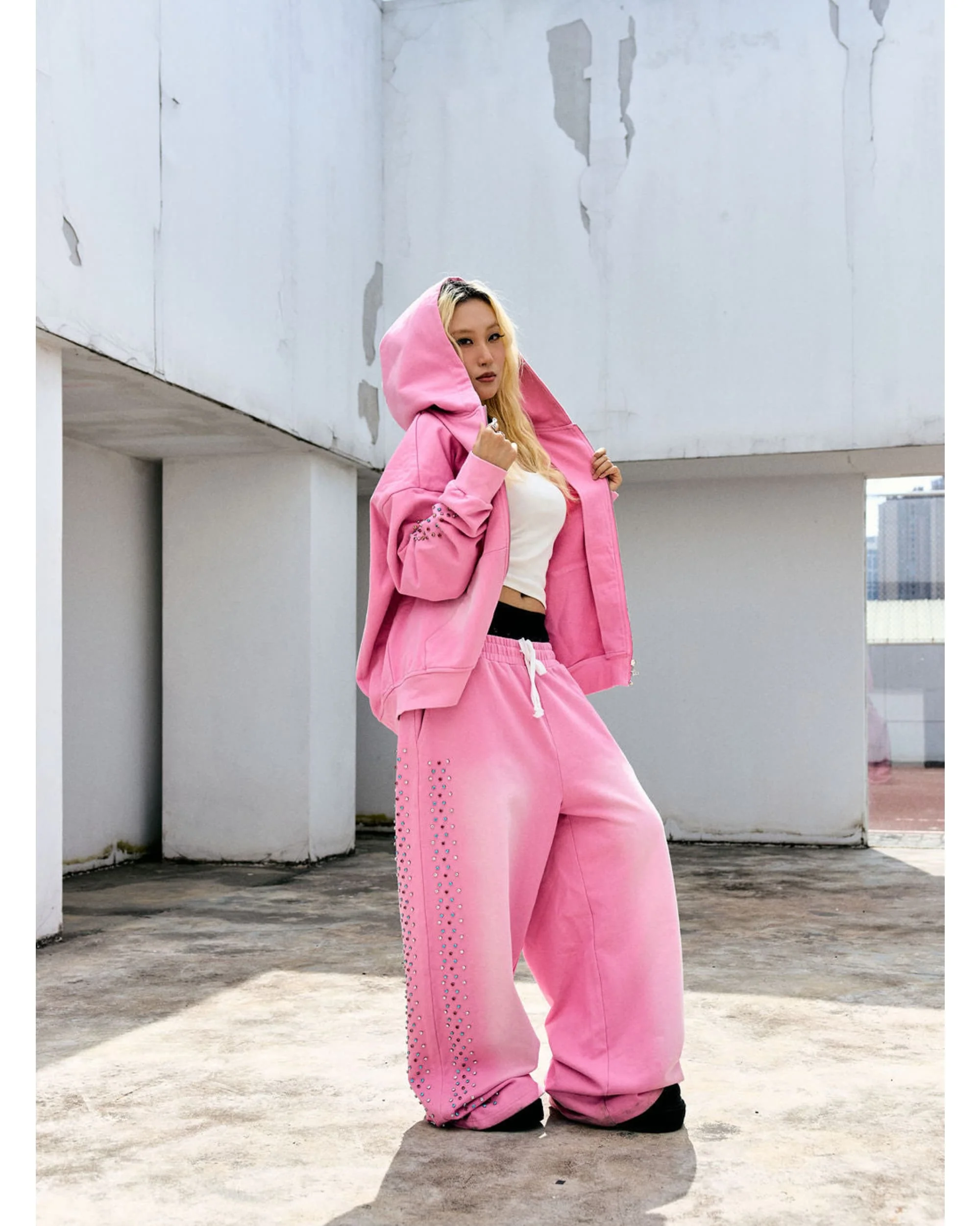 Crystal Cactus Sweats - Pink - Image 3