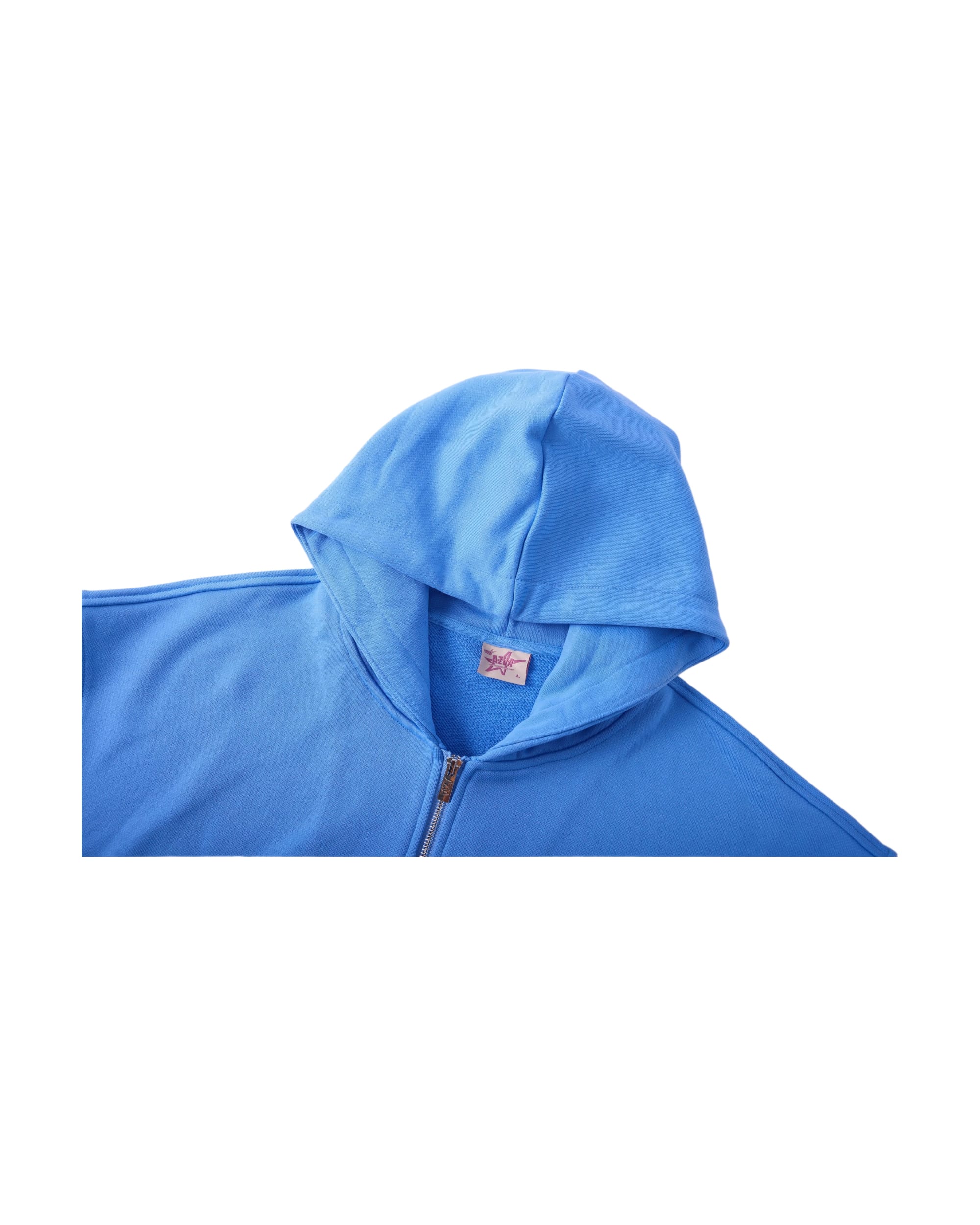 CRYSTAL CACTUS ZIP HOODIE - BABY BLUE - Image 7