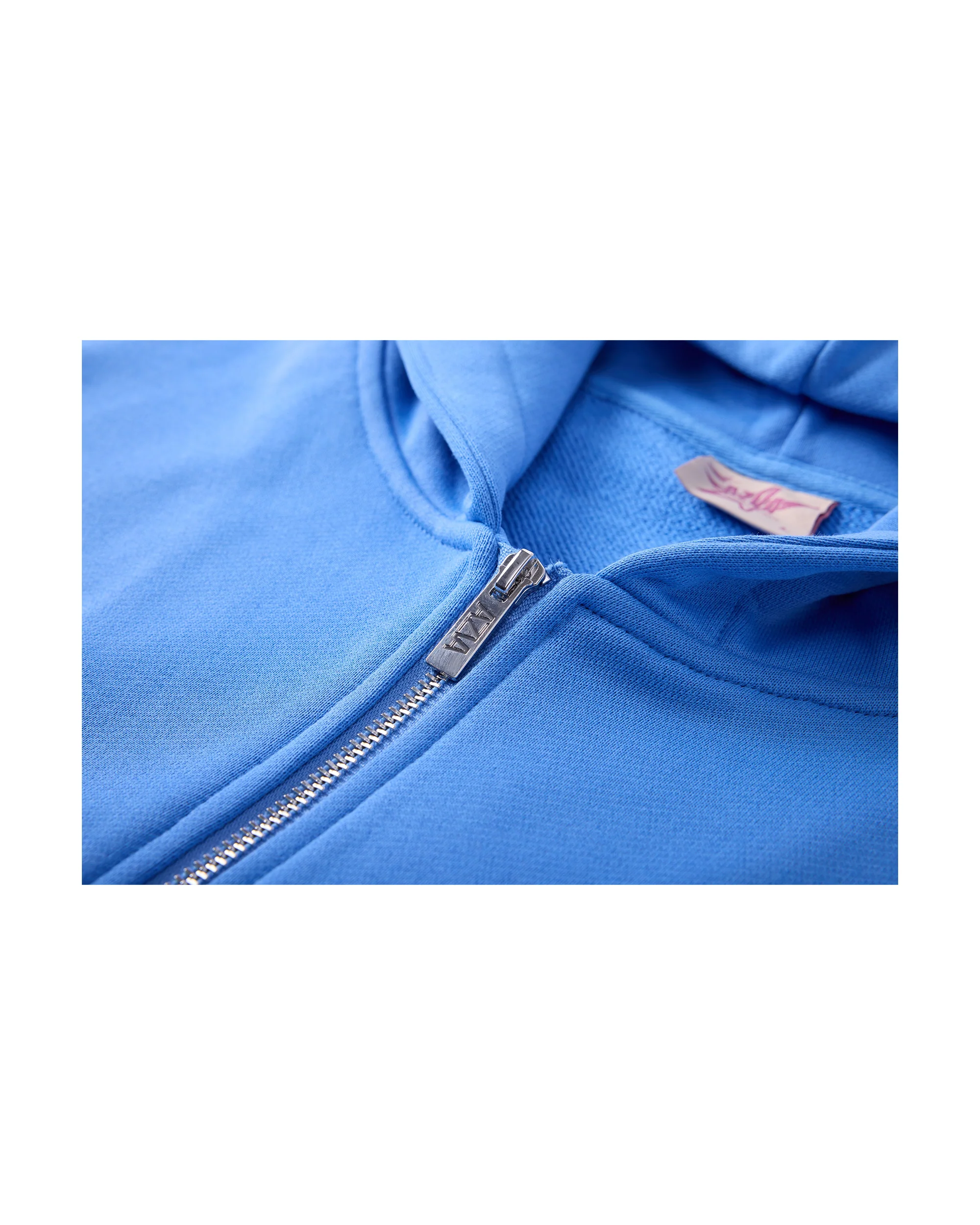 CRYSTAL CACTUS ZIP HOODIE - BABY BLUE - Image 8