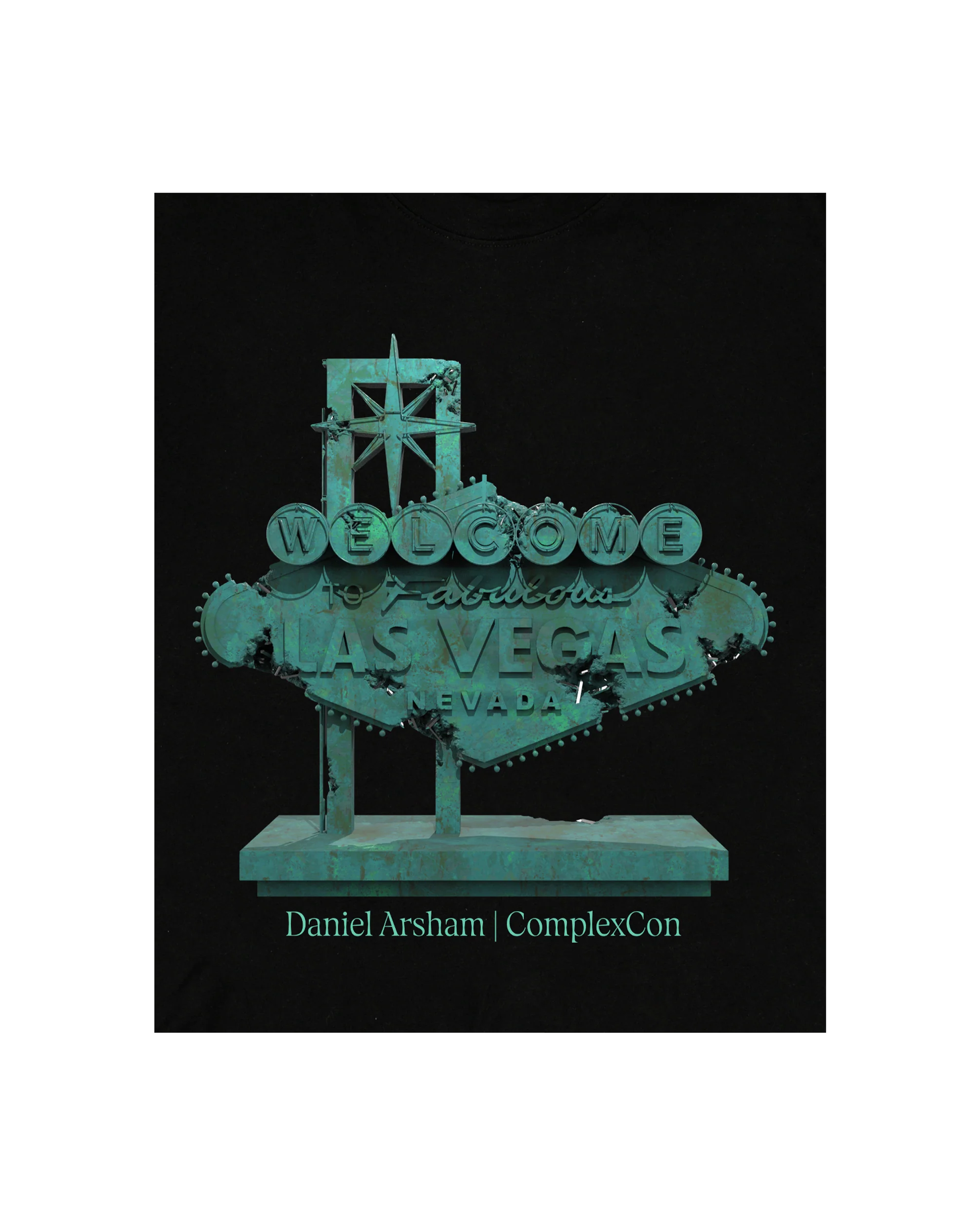 Daniel Arsham + ComplexCon Welcome to Vegas T-Shirt - Image 3