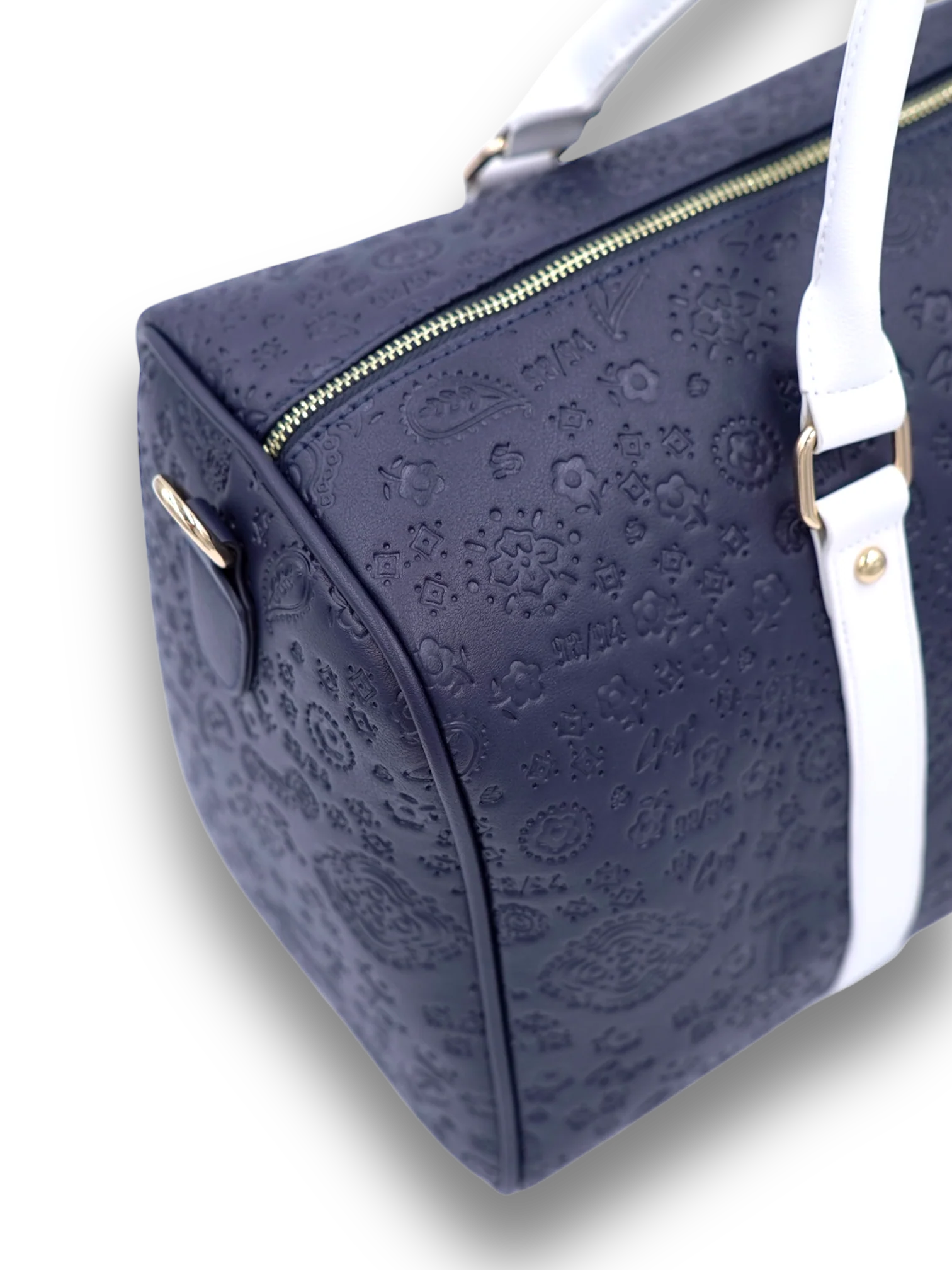 Dark blue paisley duffle - Image 4