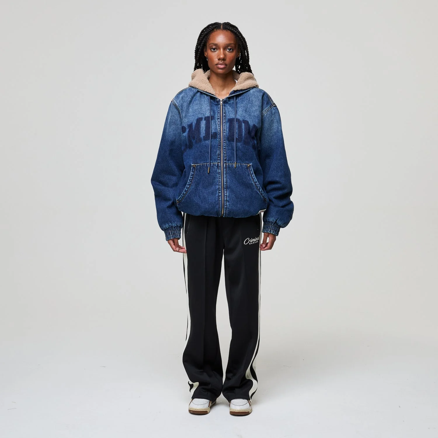 DAVIES DENIM SHERPA HOODED JACKET - Image 23