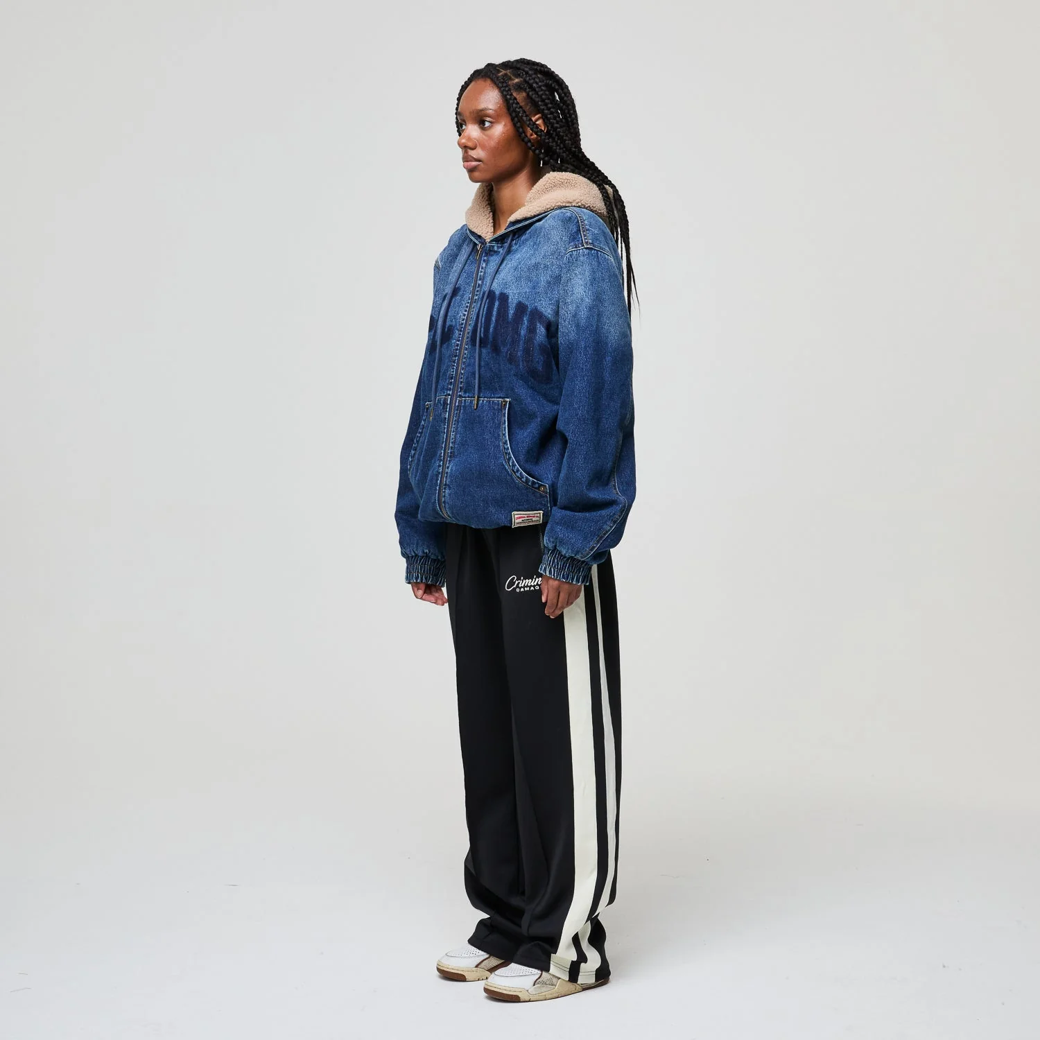 DAVIES DENIM SHERPA HOODED JACKET - Image 24