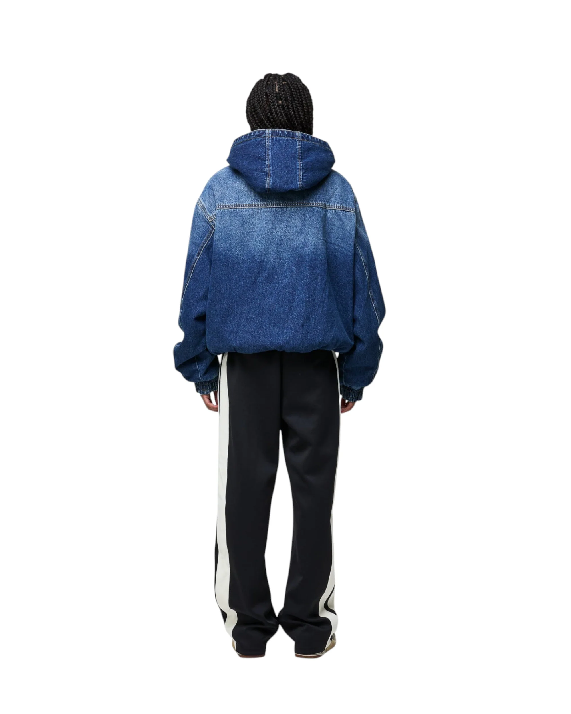 DAVIES DENIM SHERPA HOODED JACKET - Image 4