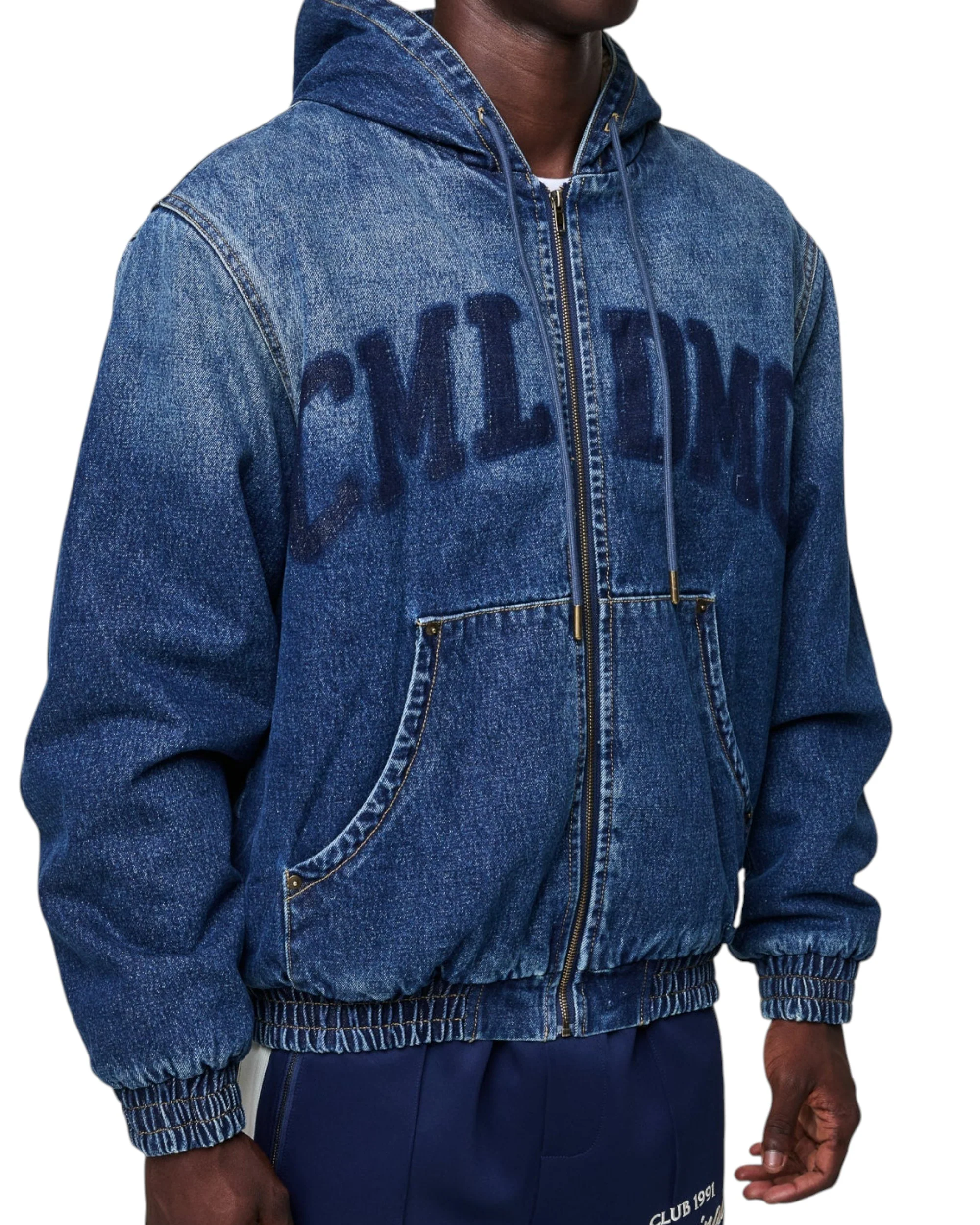 DAVIES DENIM SHERPA HOODED JACKET - Image 9