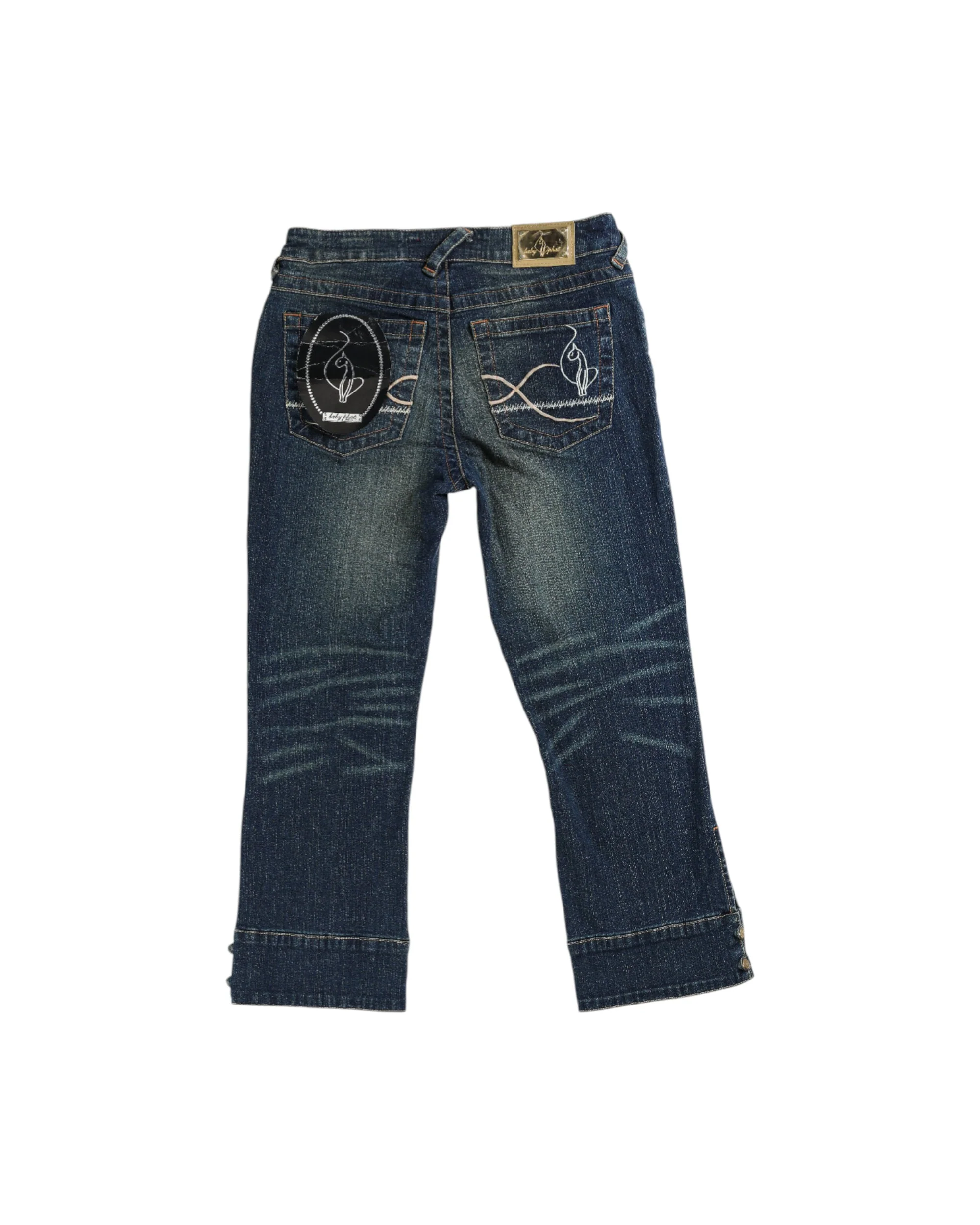 Deadstock Baby Phat "Brown Sugar" Denim Capris - W29, W31 - Image 2
