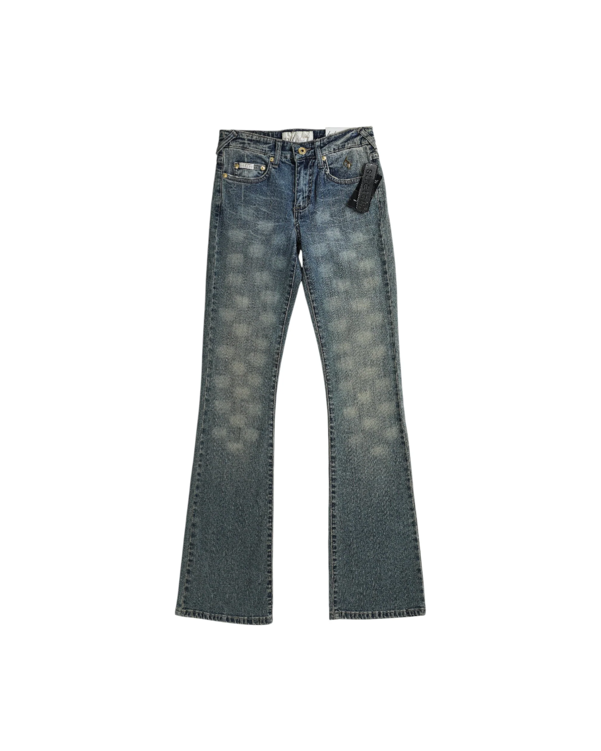 Deadstock Baby Phat Checkered Denim Pants - W26, W28, W29, W31