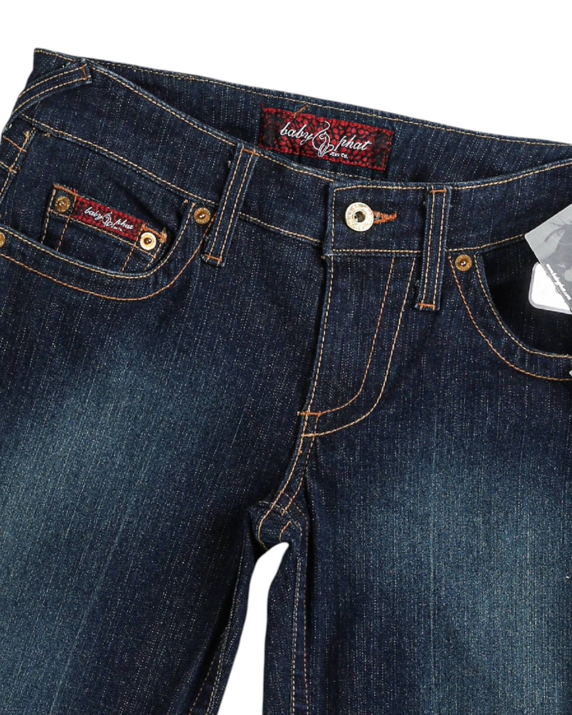 Deadstock Baby Phat "Sexy Siren" Denim Capris - W26, W28, W29 - Image 3