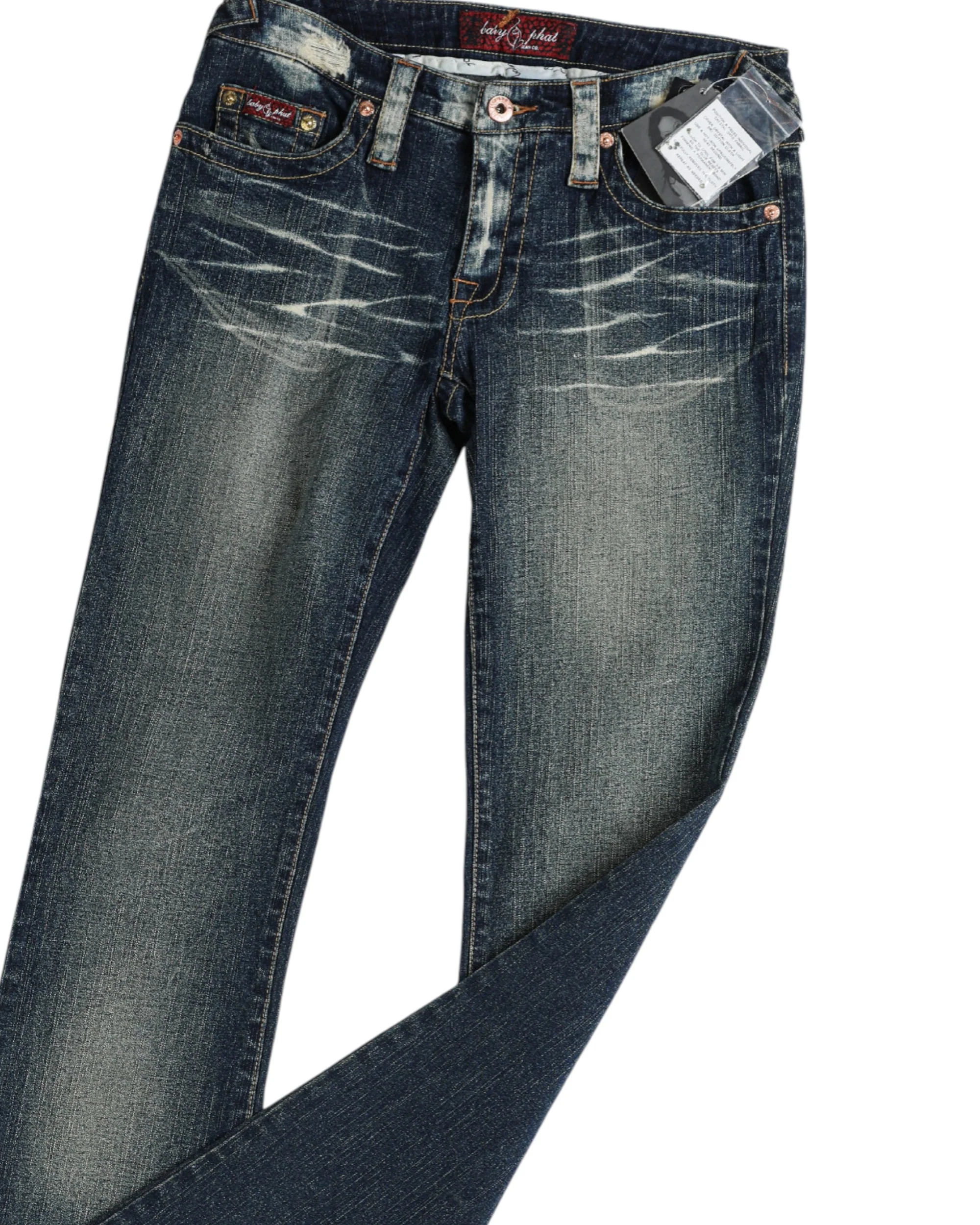 Deadstock Baby Phat "Sweet Kiss" Denim Pants - W29, W30, W31 - Image 3