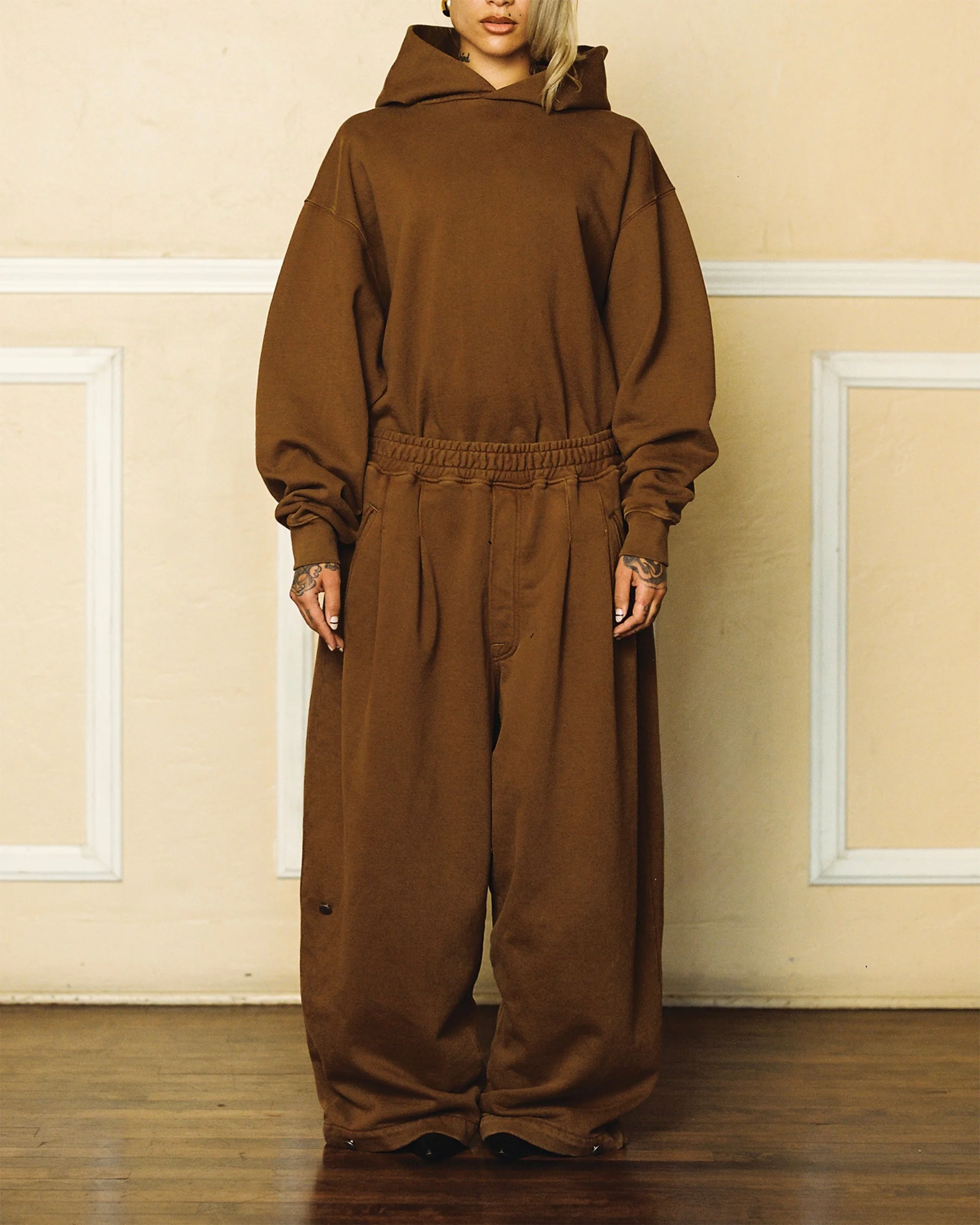 Deep Taupe Triptych Sweat Pant - Image 6